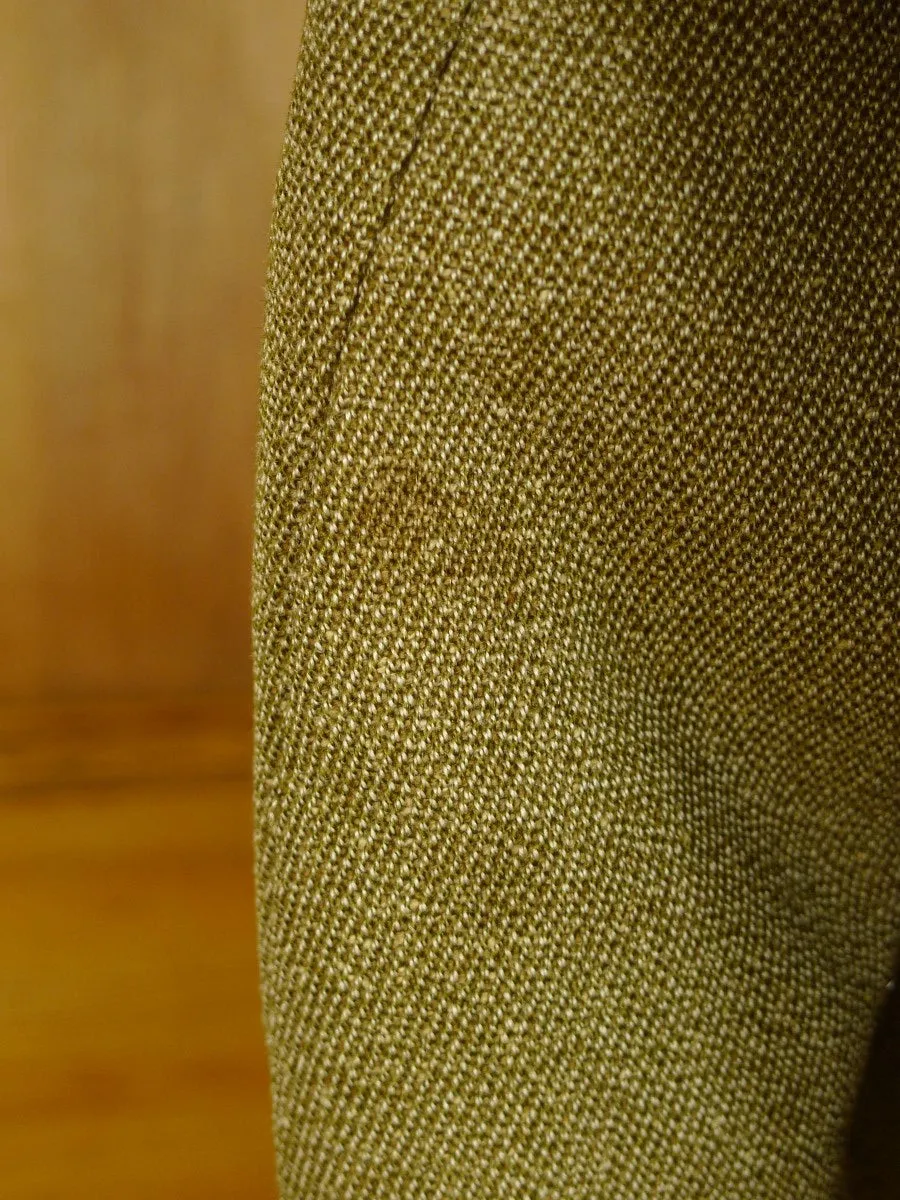 24/0466 vintage extra-heavyweight frank hall bespoke keepers tweed riding / hacking jacket w/ ghillie collar 39 extra short