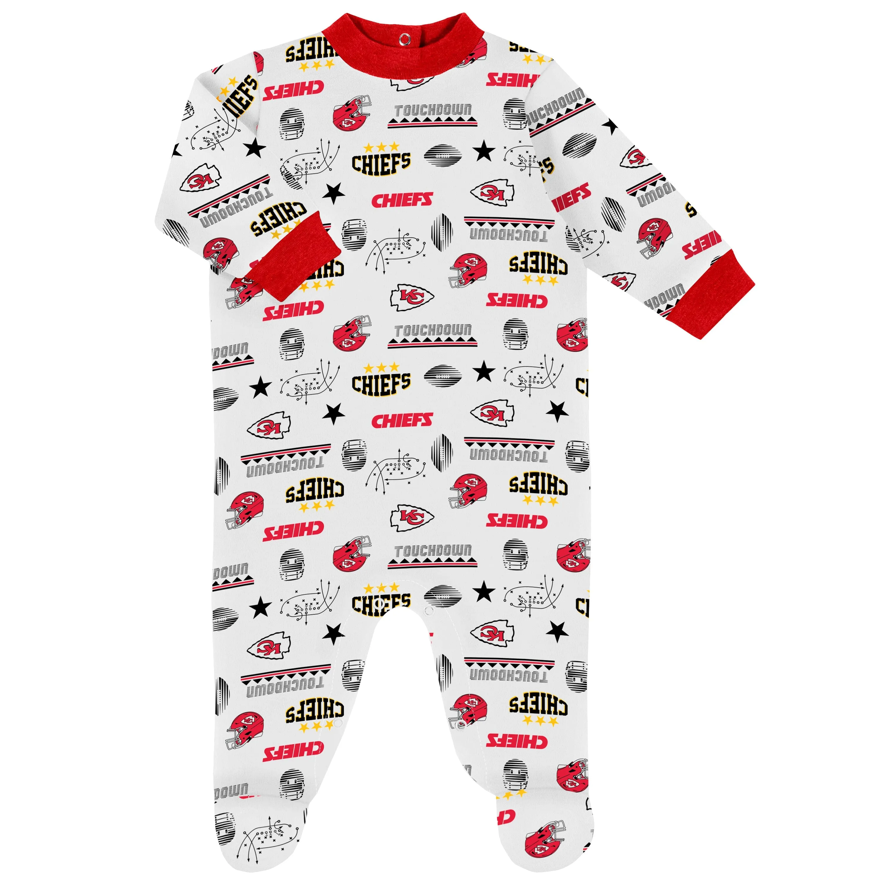 3-Piece Baby Boys Kansas City Chiefs Bodysuit, Sleep 'N Play, and Cap Set