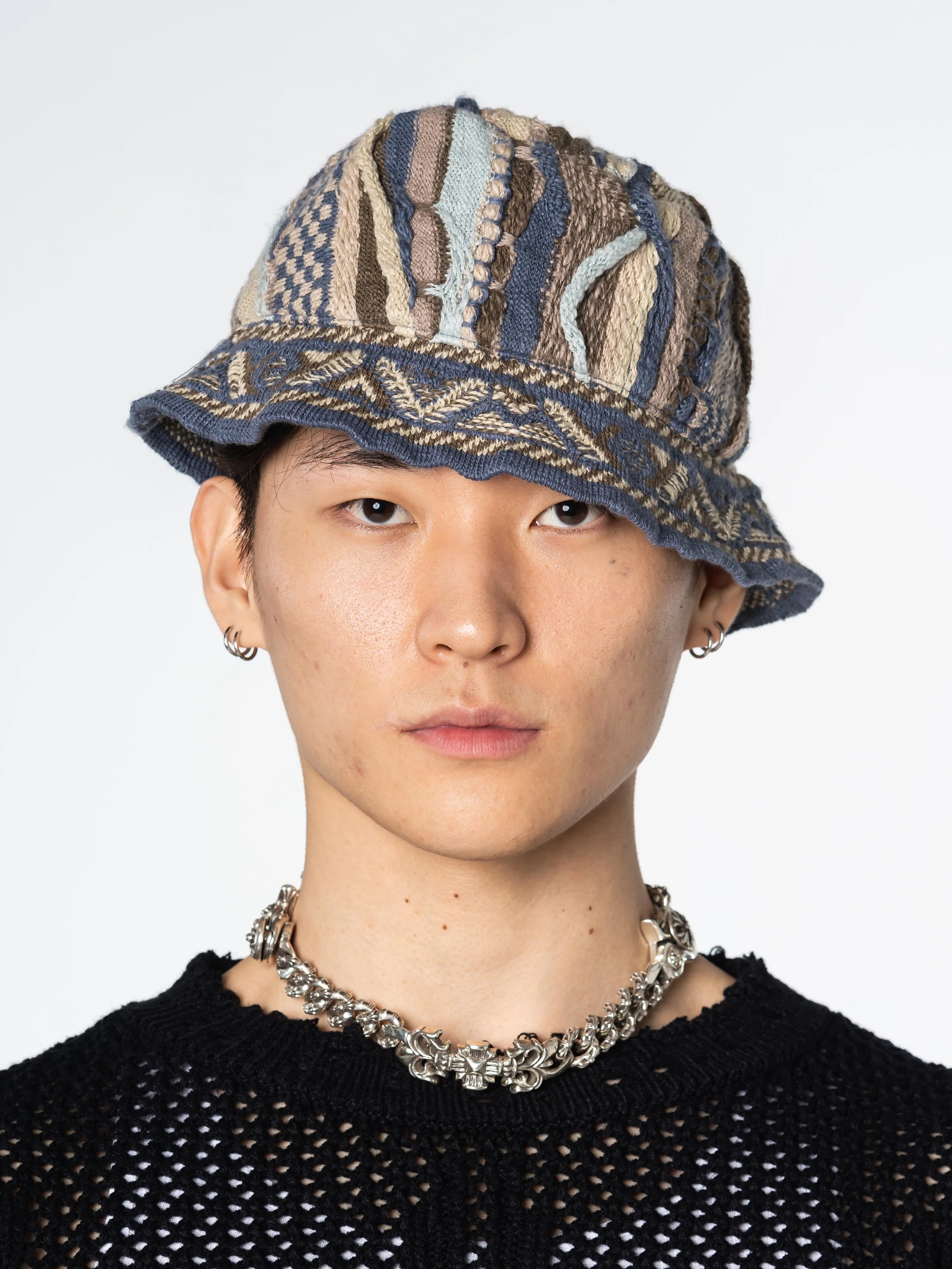 7G Knit Gaudy Bucket Hat