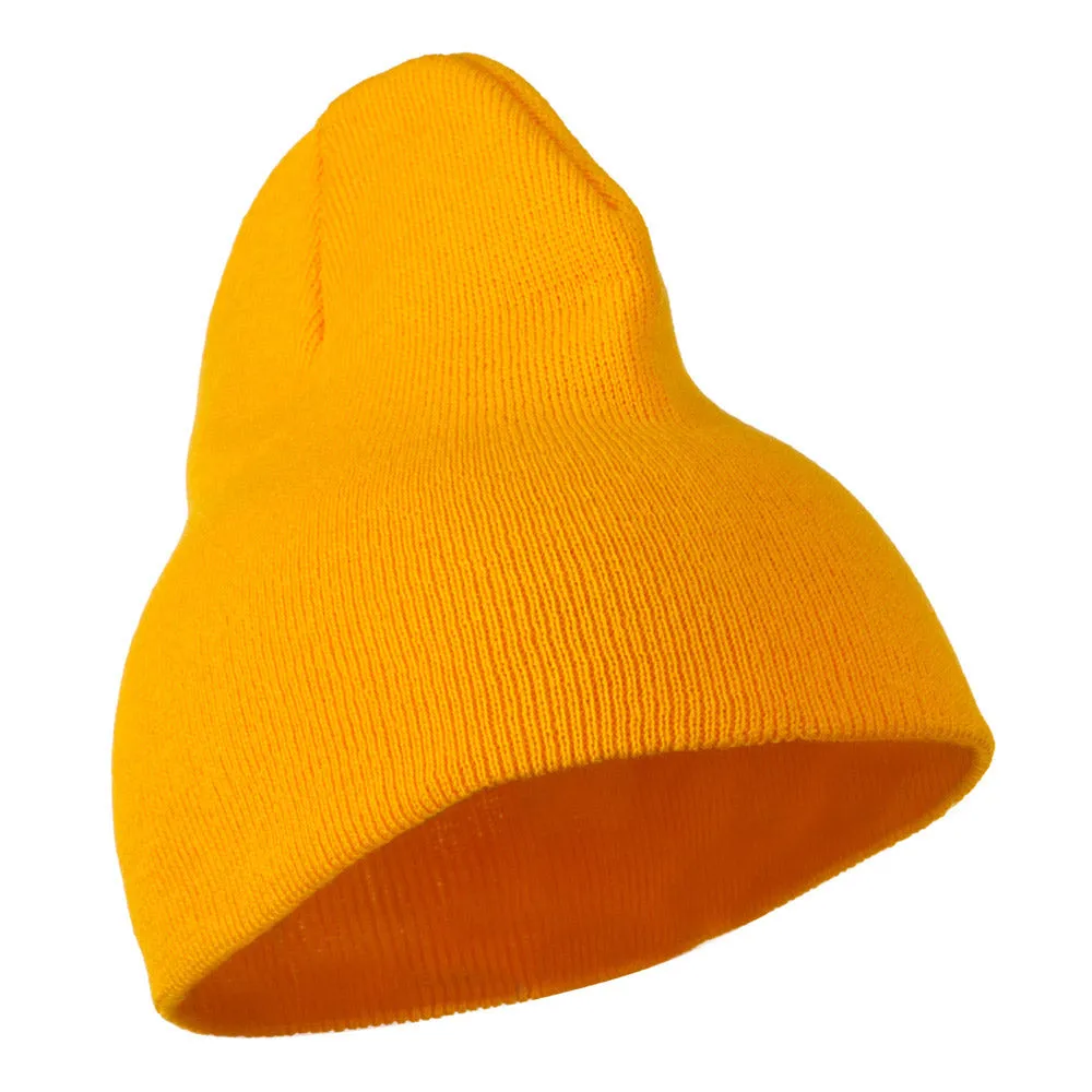 8 inch Acrylic Short Blank Beanie