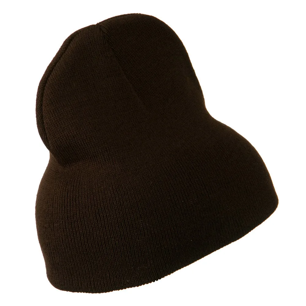 8 inch Acrylic Short Blank Beanie