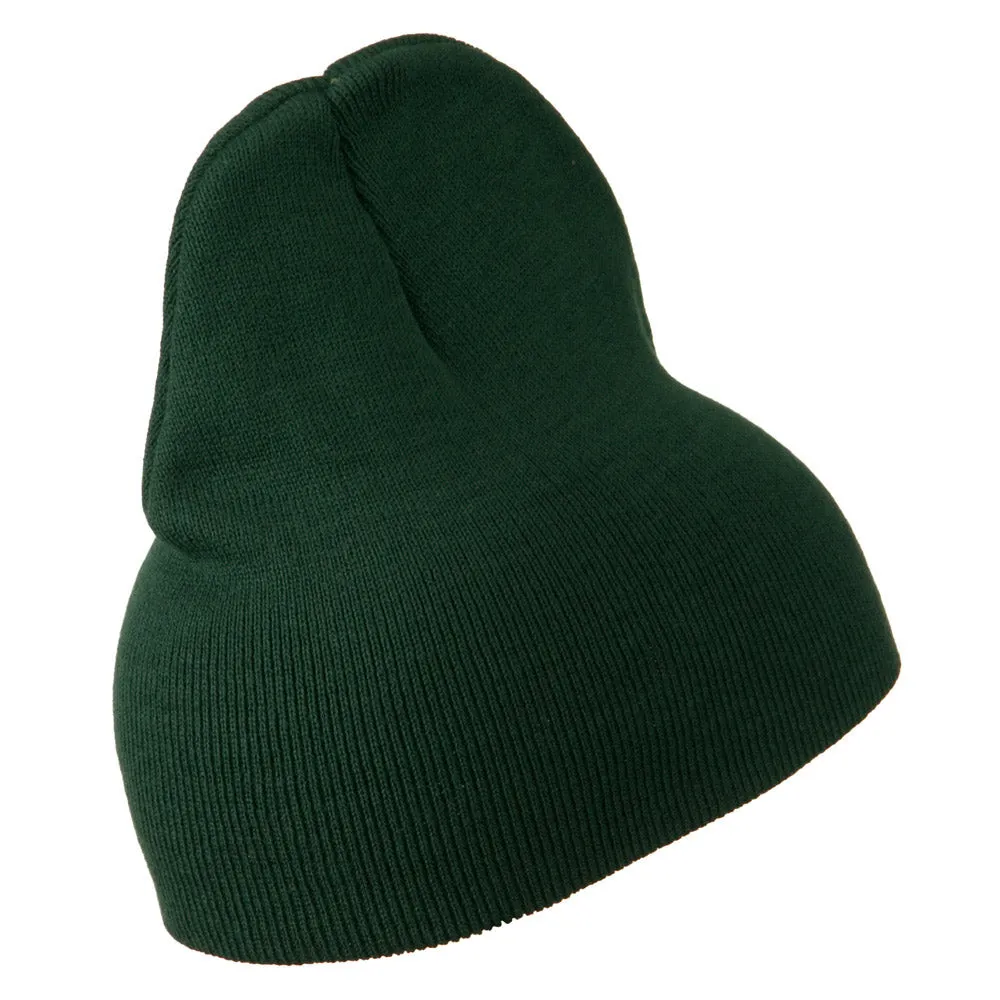 8 inch Acrylic Short Blank Beanie