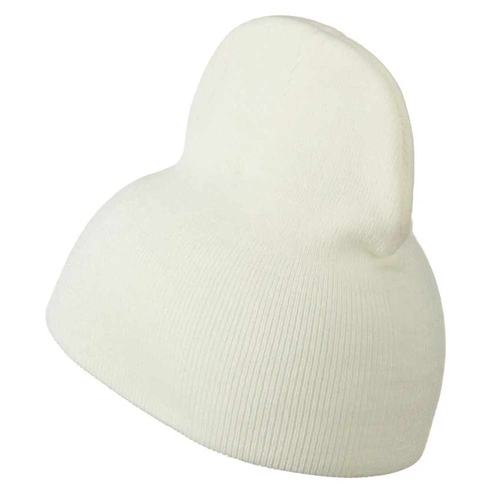 8 inch Acrylic Short Blank Beanie