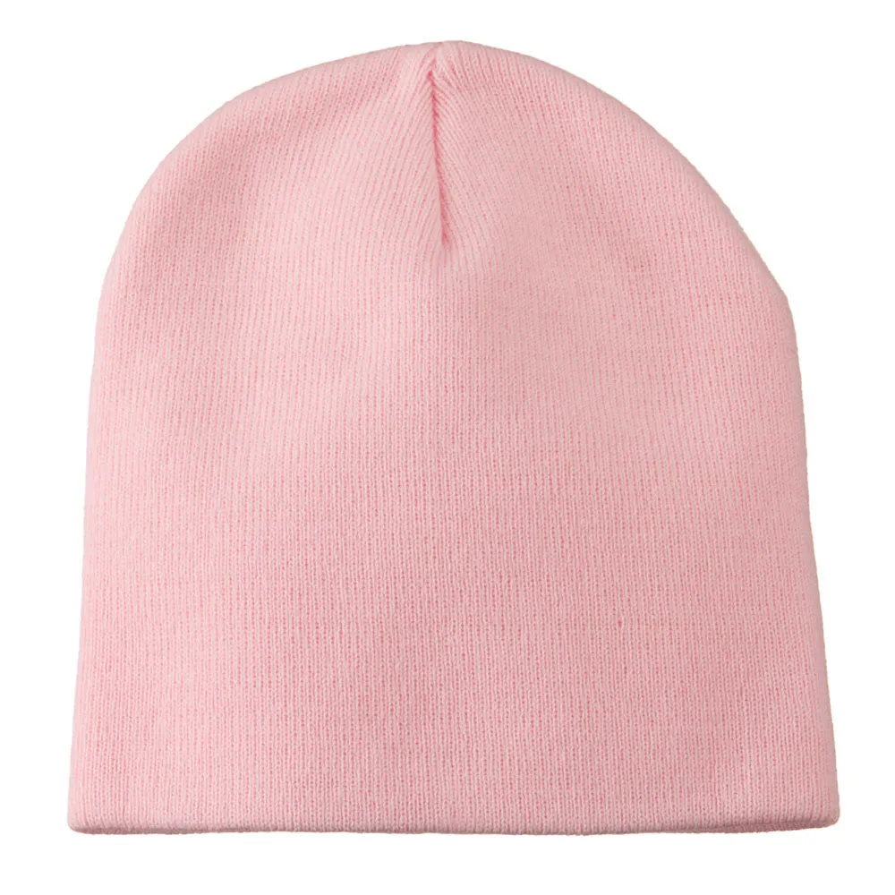 8 inch Acrylic Short Blank Beanie