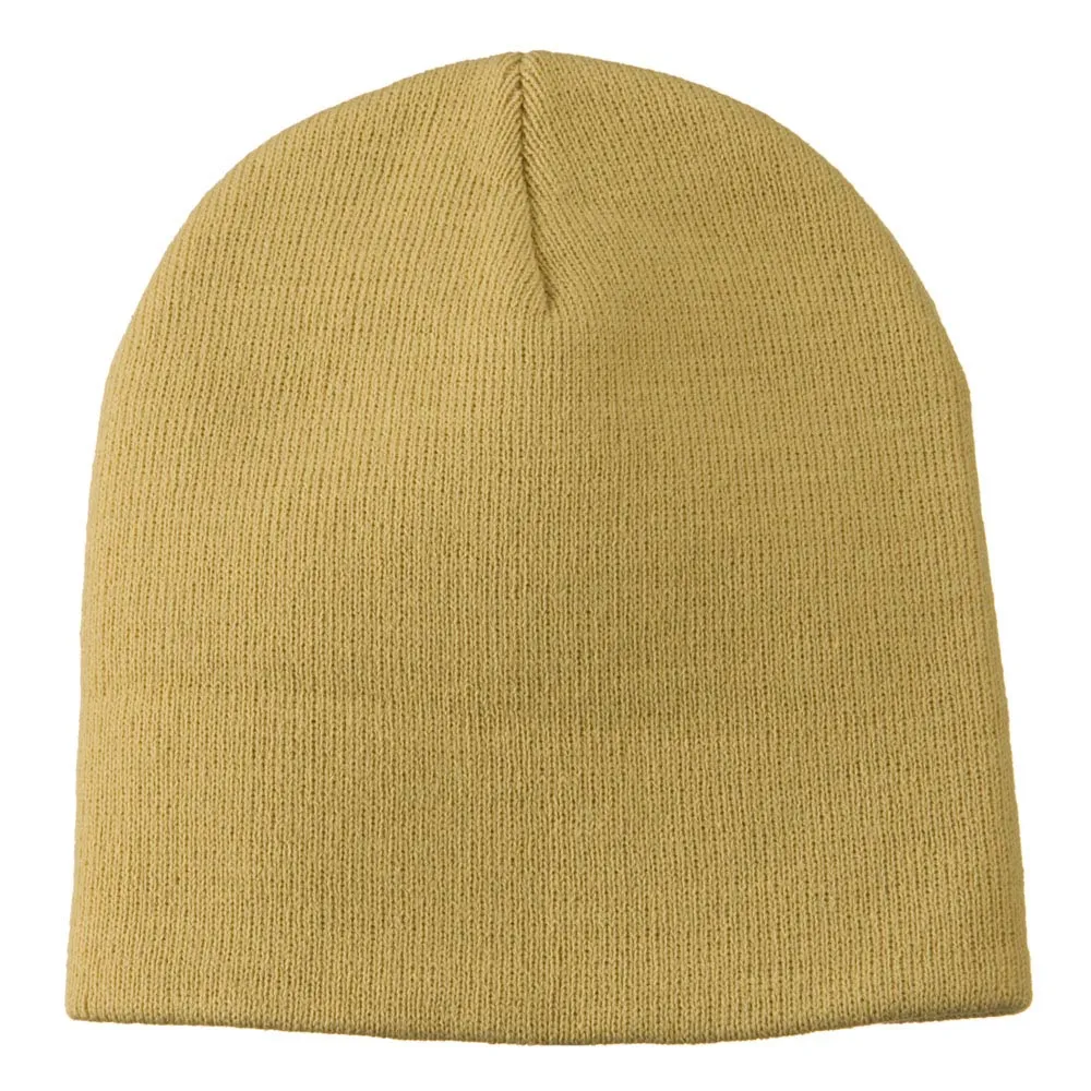 8 inch Acrylic Short Blank Beanie