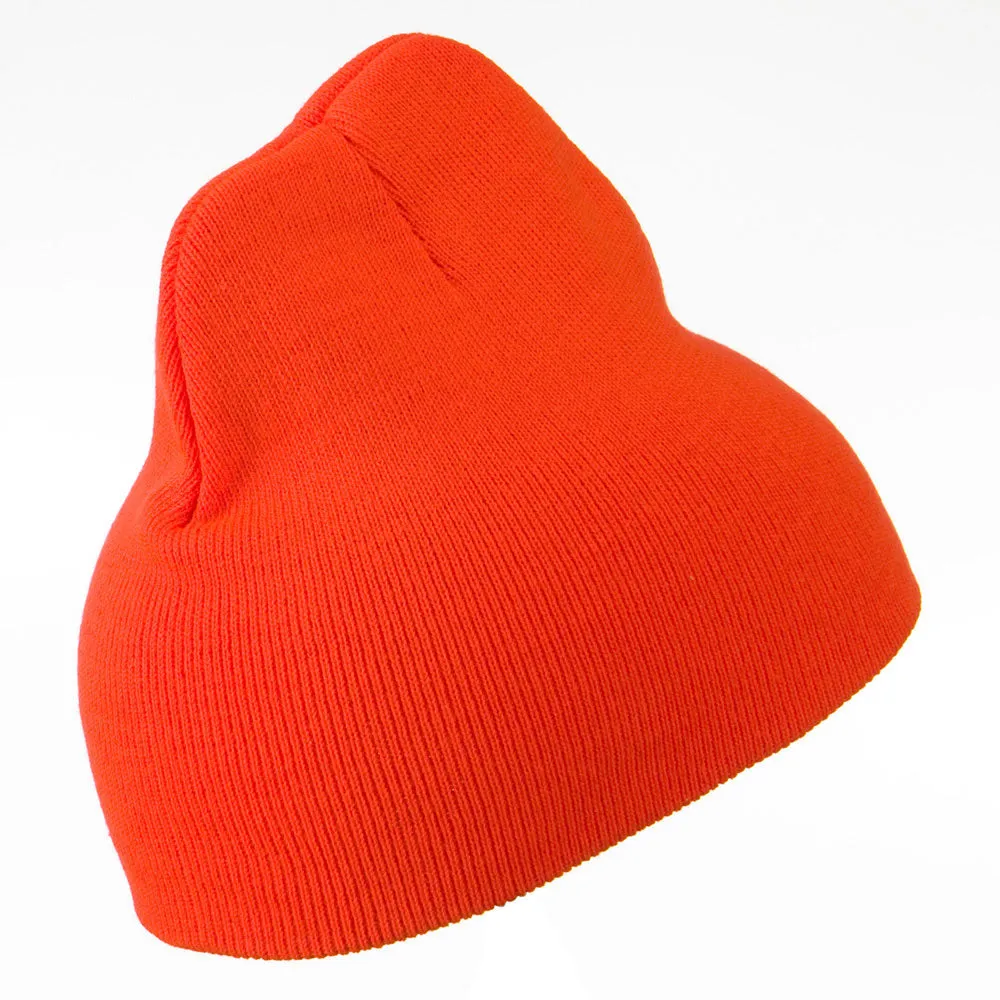 8 inch Acrylic Short Blank Beanie