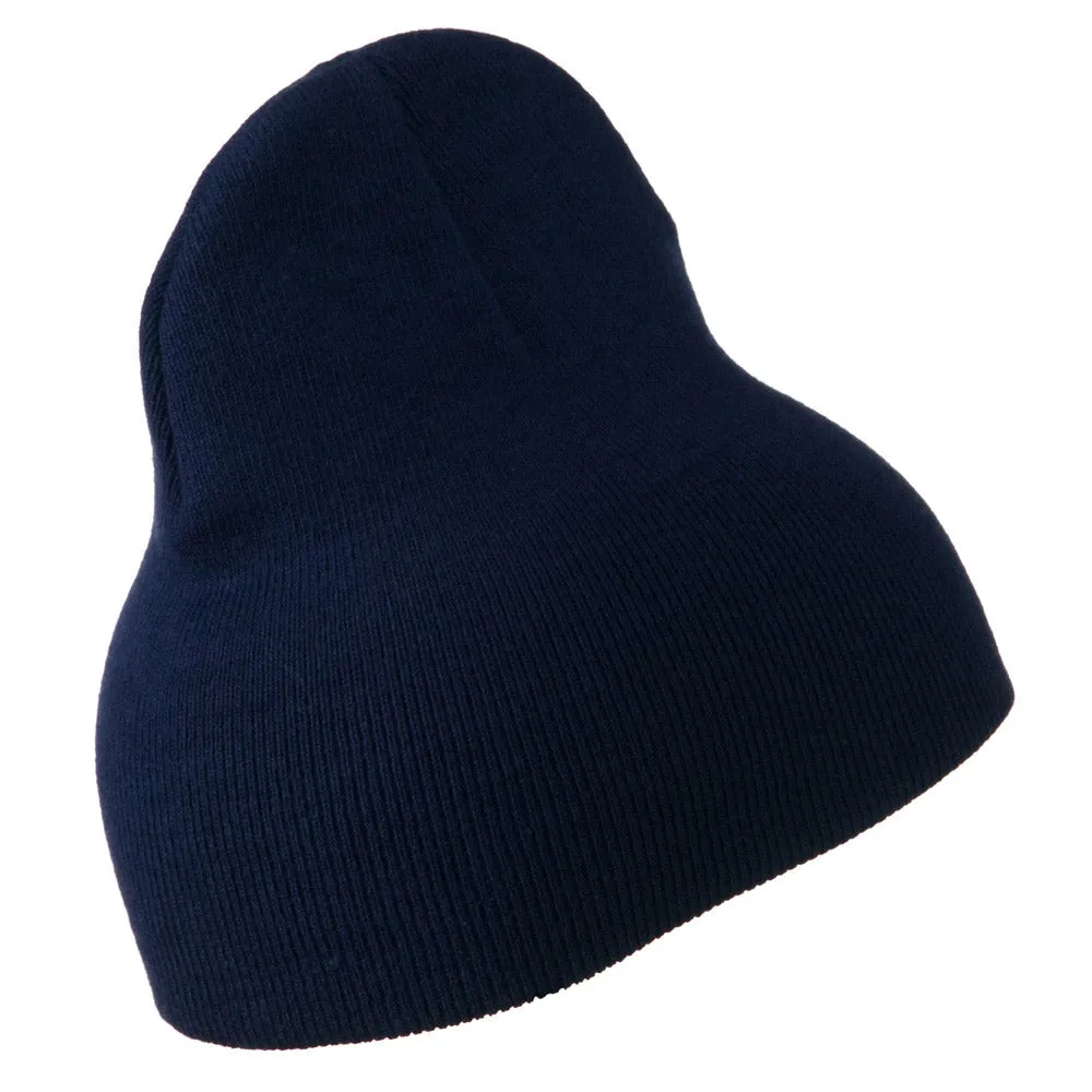 8 inch Acrylic Short Blank Beanie