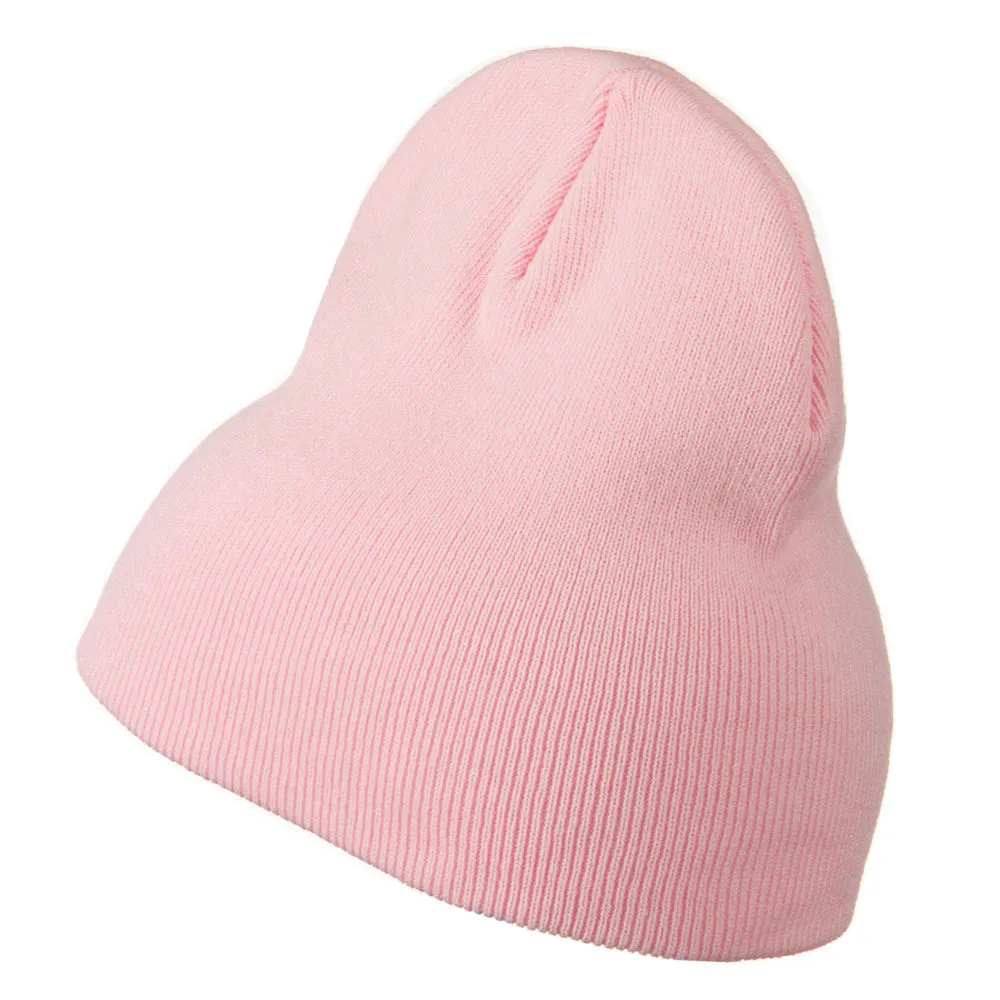 8 inch Acrylic Short Blank Beanie