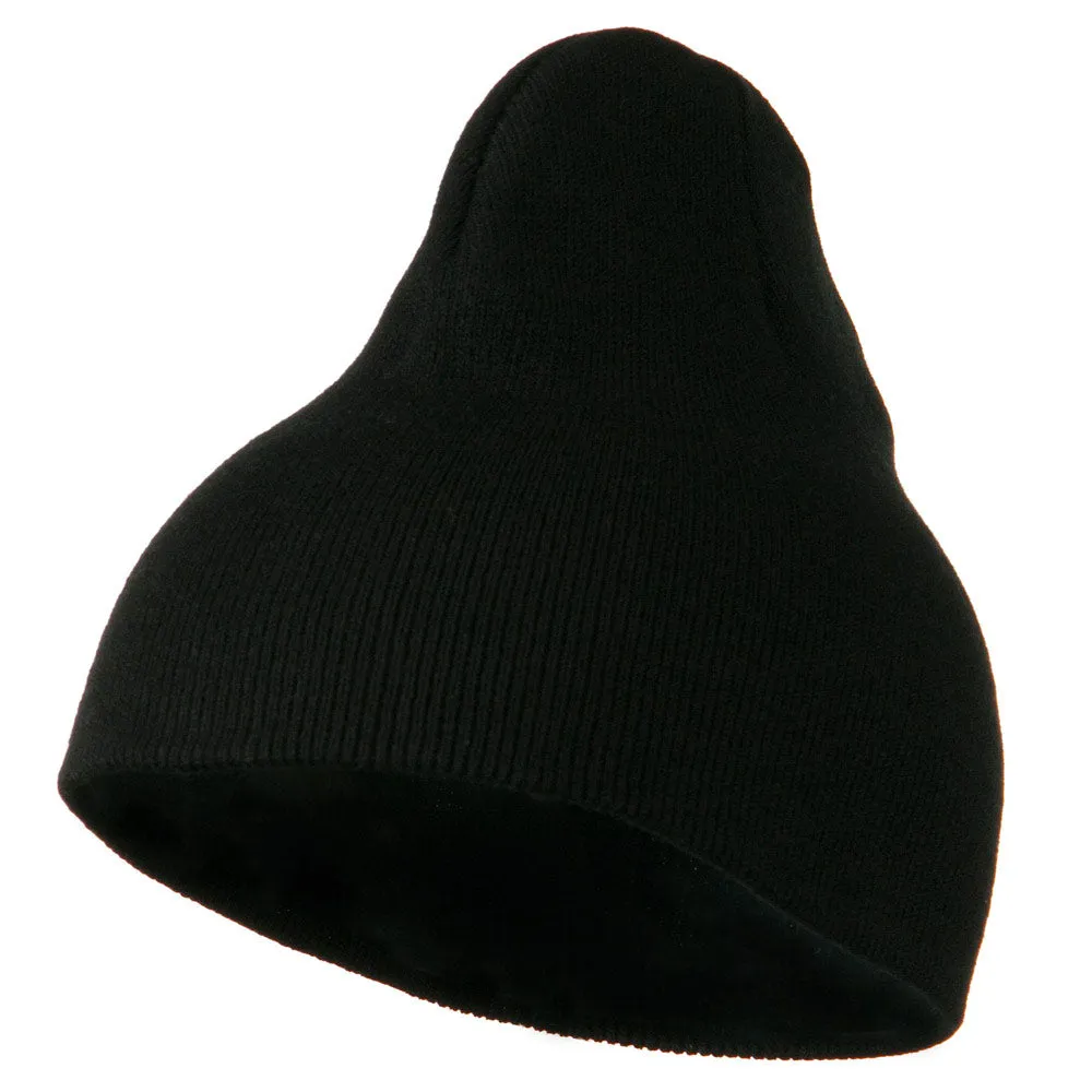 8 inch Acrylic Short Blank Beanie