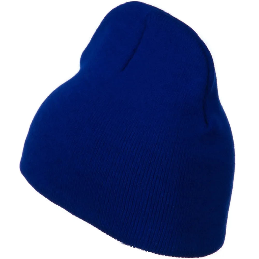 8 inch Acrylic Short Blank Beanie