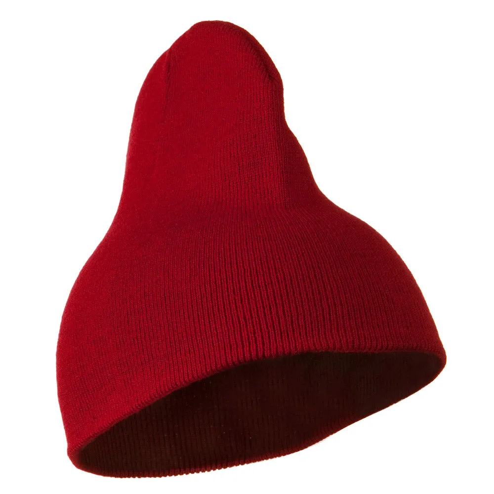 8 inch Acrylic Short Blank Beanie