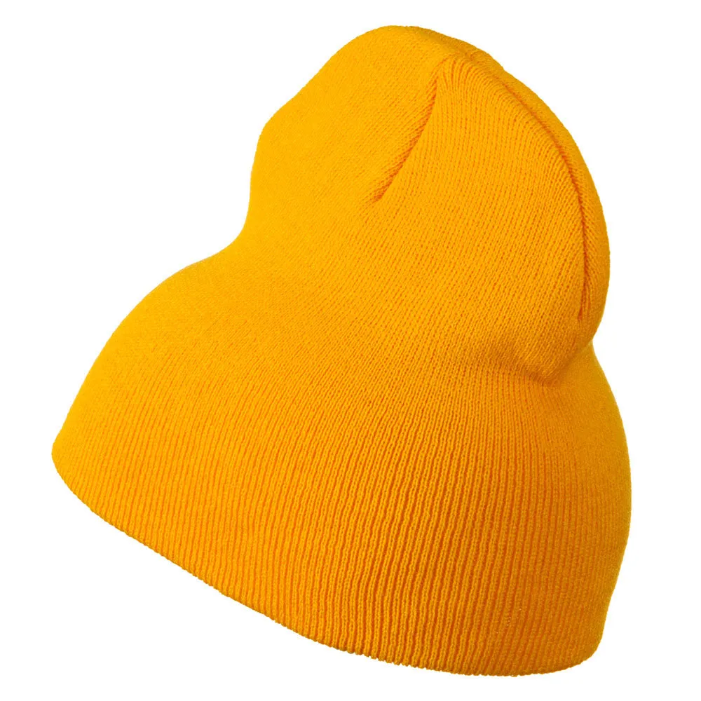 8 inch Acrylic Short Blank Beanie