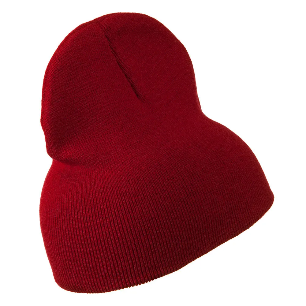 8 inch Acrylic Short Blank Beanie