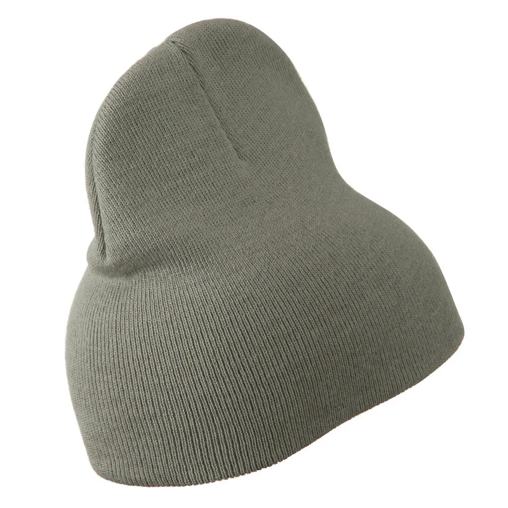 8 inch Acrylic Short Blank Beanie