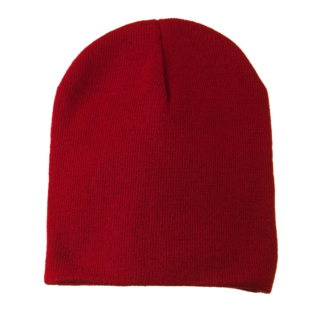 8 inch Acrylic Short Blank Beanie