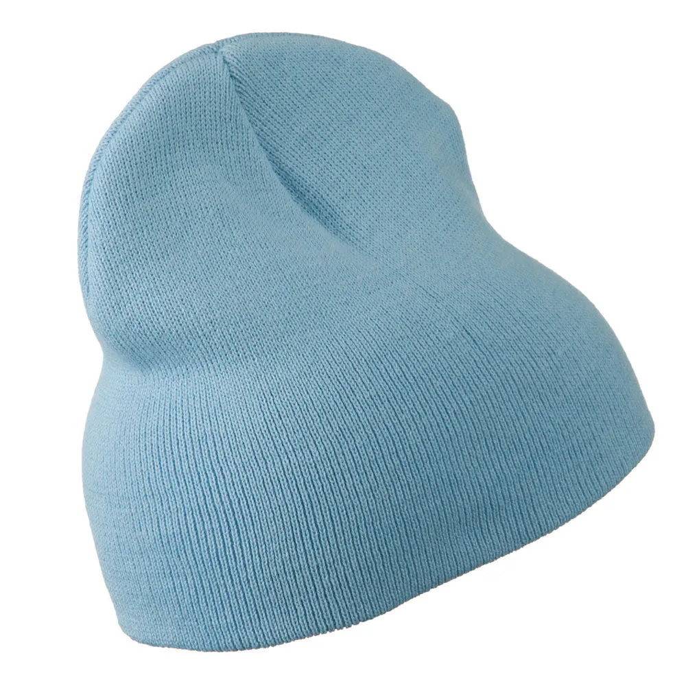 8 inch Acrylic Short Blank Beanie