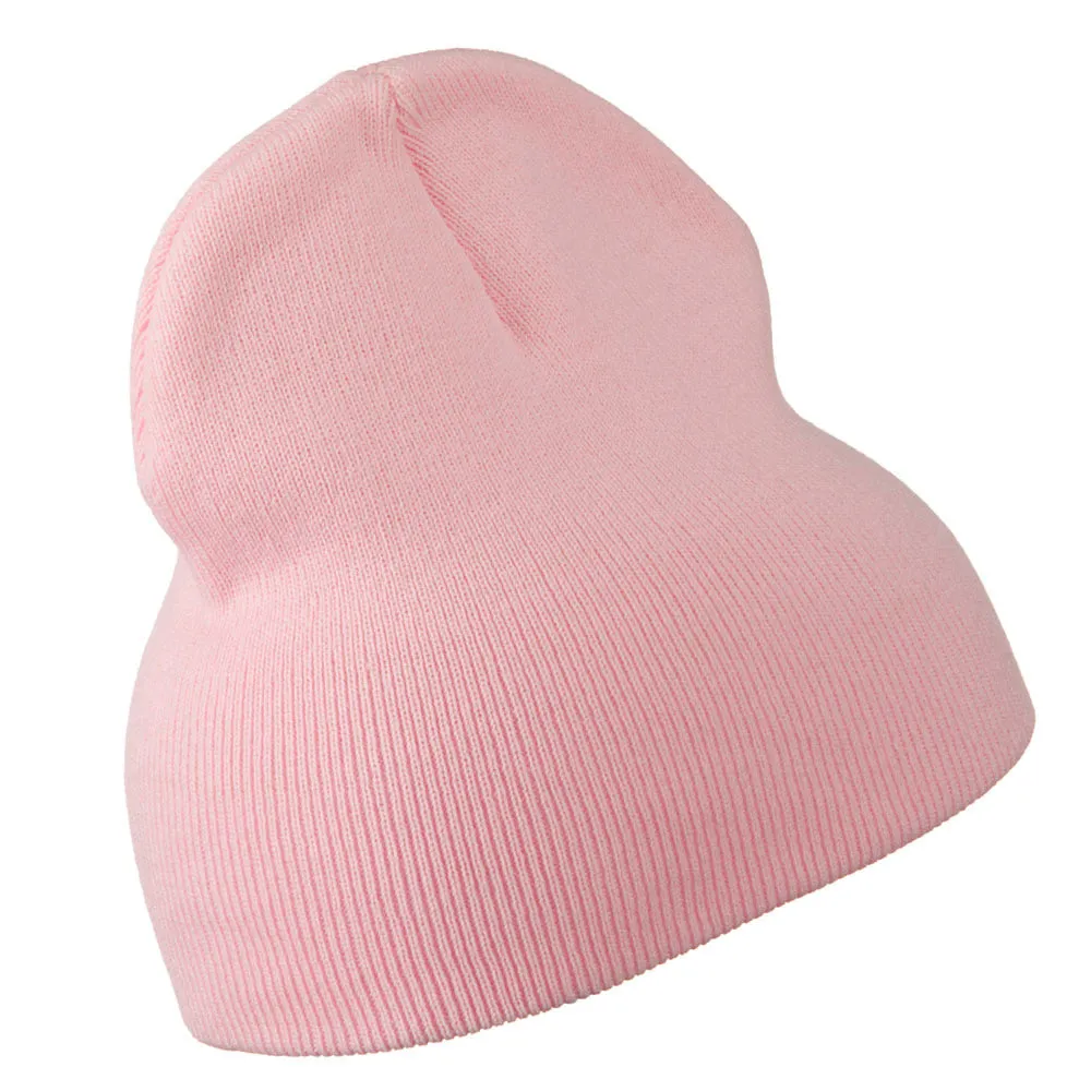 8 inch Acrylic Short Blank Beanie