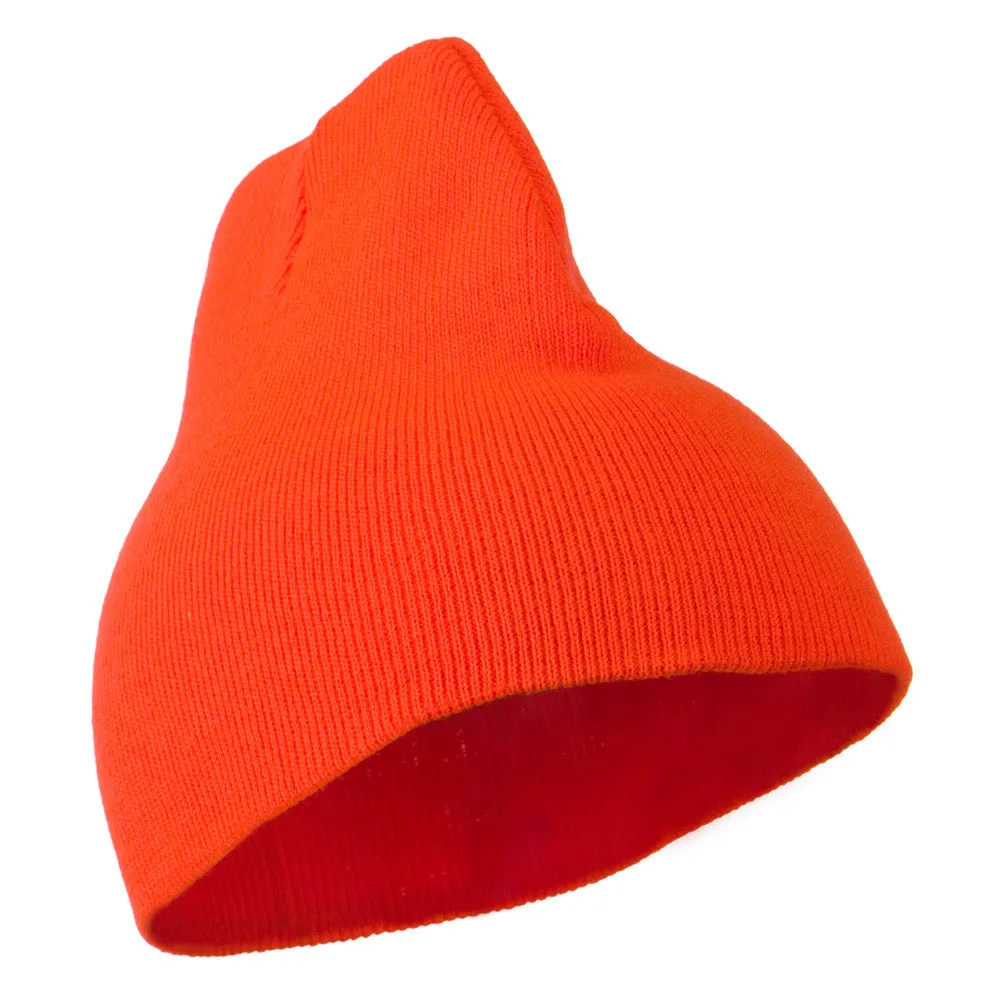 8 inch Acrylic Short Blank Beanie