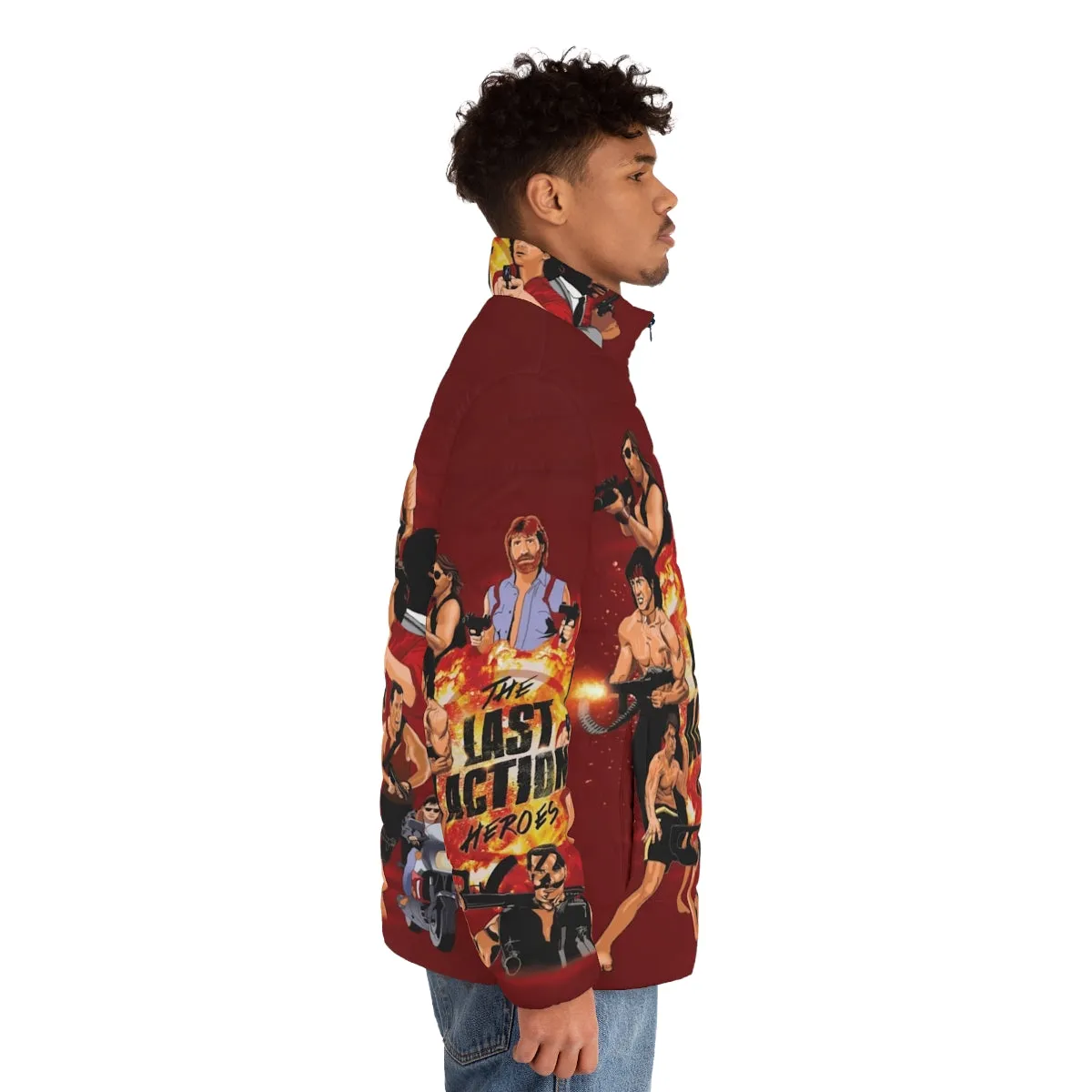 80s Retro 'The Last Action Heroes' Puffer Jacket