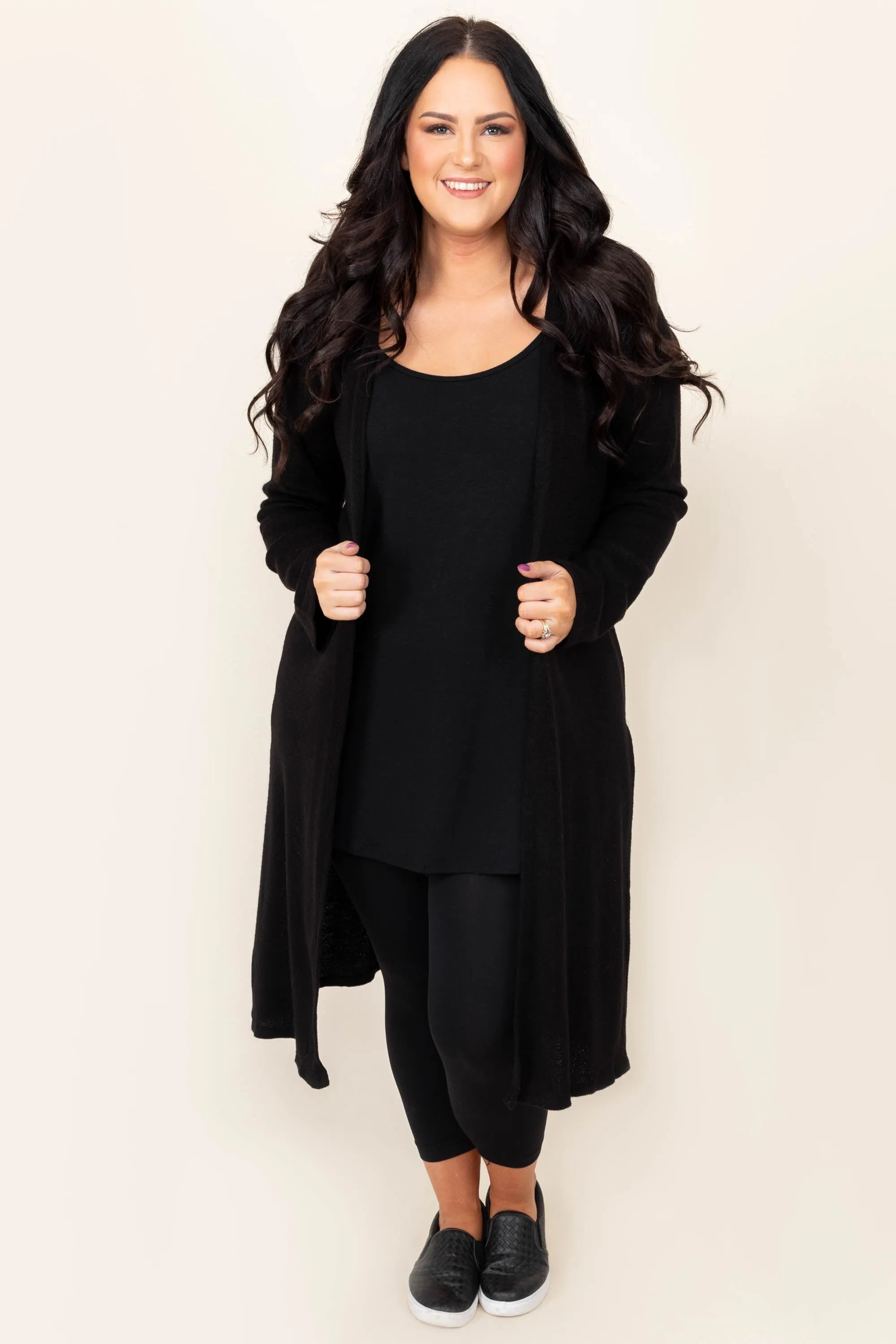 A Lucky Day Cardigan, Black