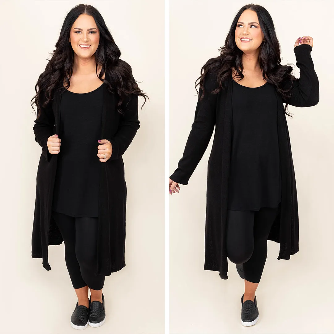 A Lucky Day Cardigan, Black