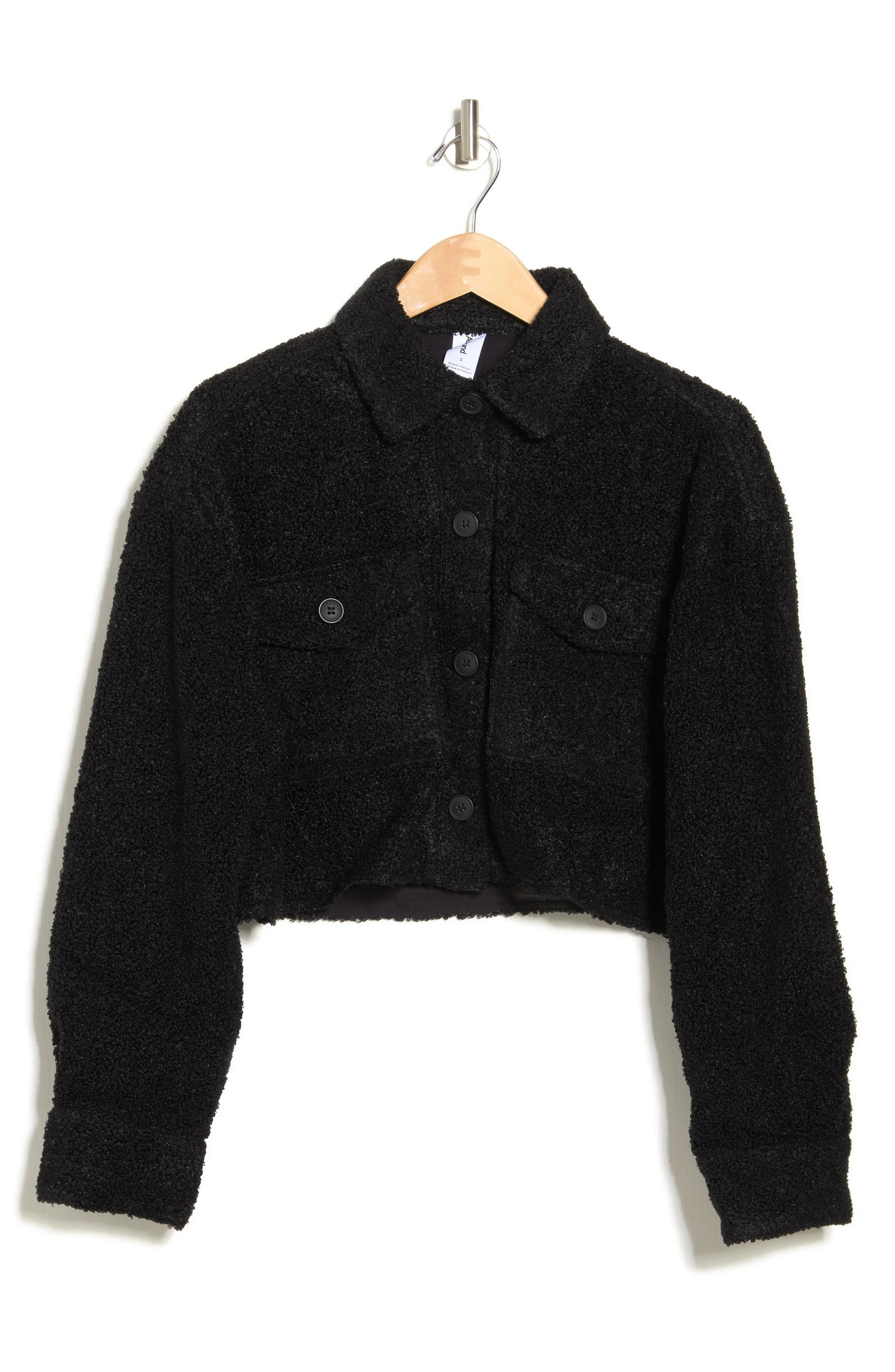 ABOUND Cropped Faux Shearling Jacket