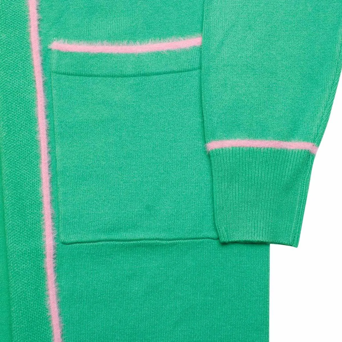 AKA Sorority 3XL Green Long Duster Cardigan