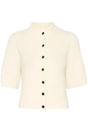 AlphaGZ SS Short Cardigan - Ivory