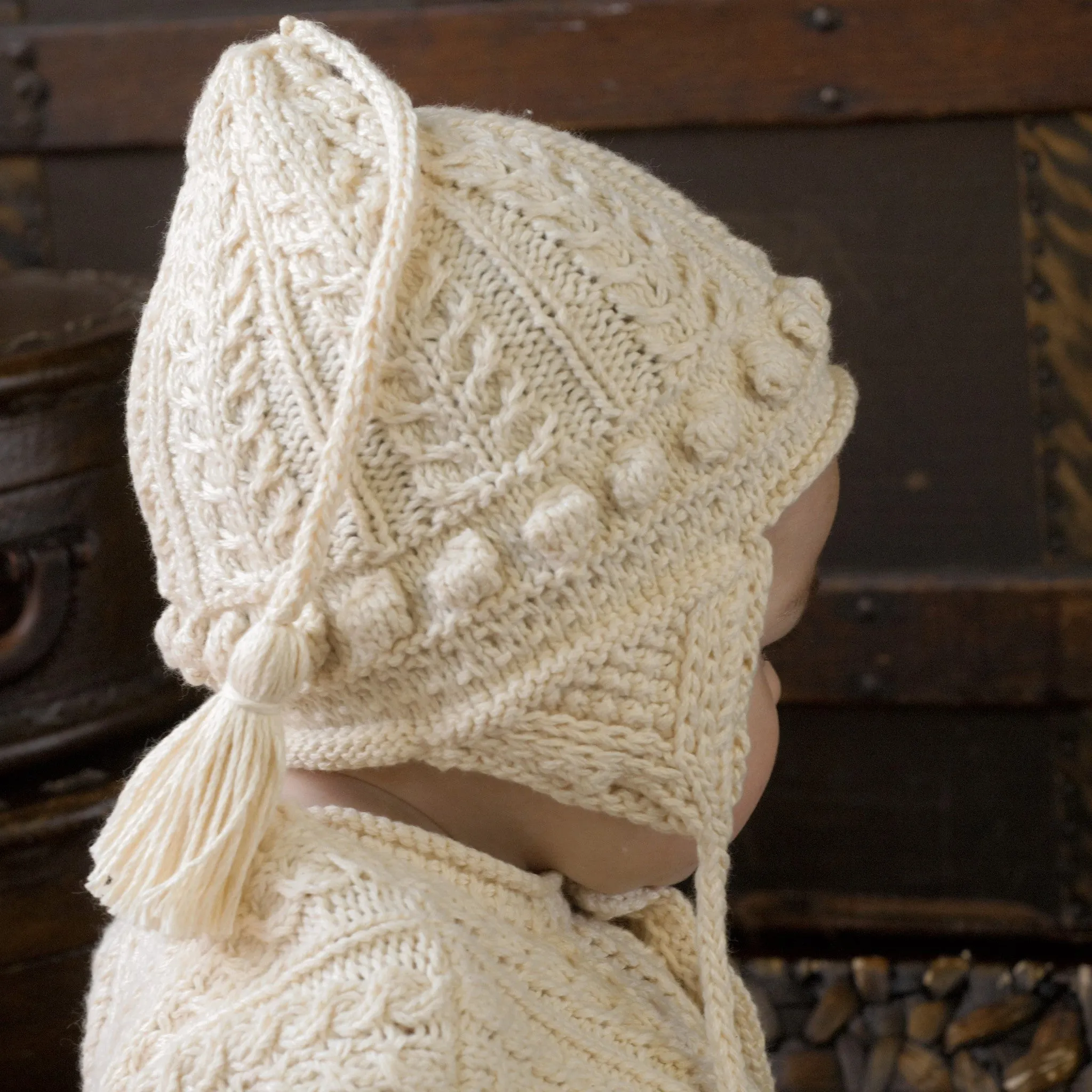 Aran Baby Cotton Hat Kit