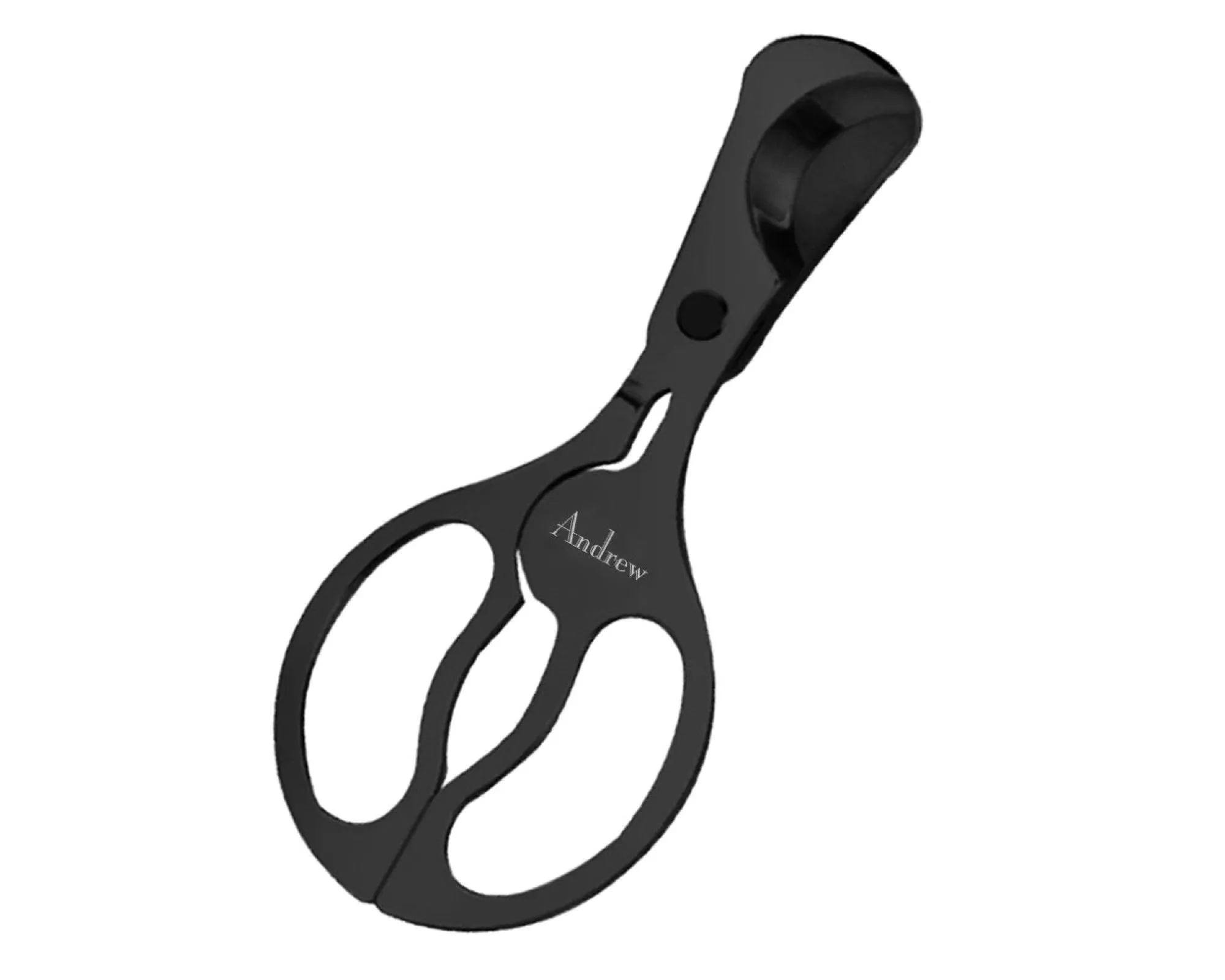 Archibald Matte Black Stainless Steel Cigar Scissors