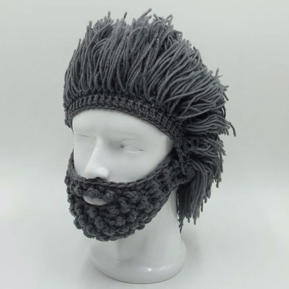 Barbarian Knit Beanie Beard