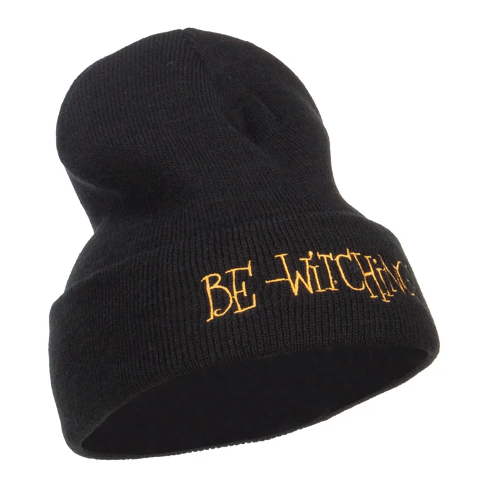 Be Witching Embroidered Long Beanie