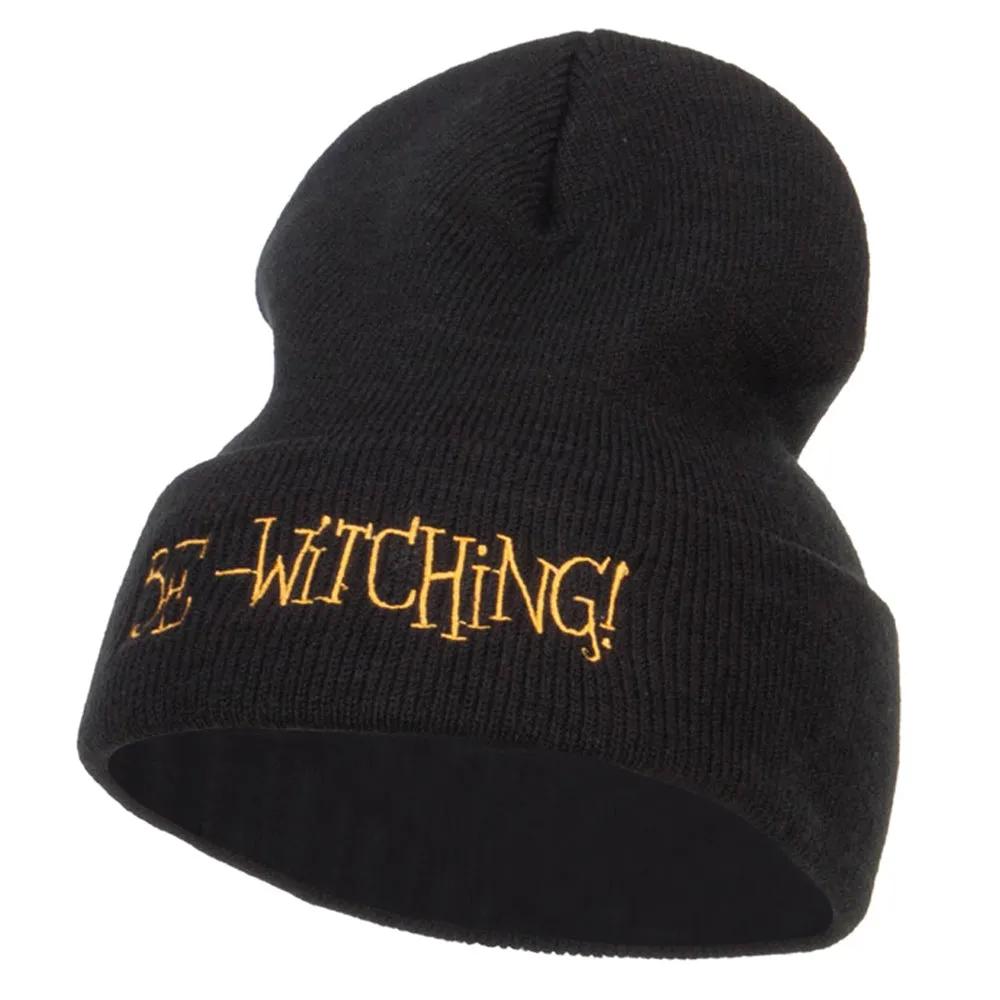 Be Witching Embroidered Long Beanie