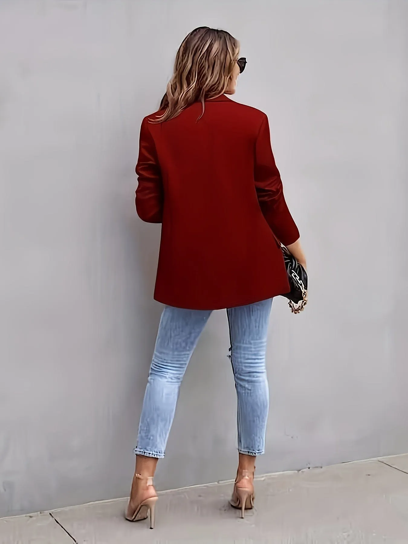 Beige and Black Blazer