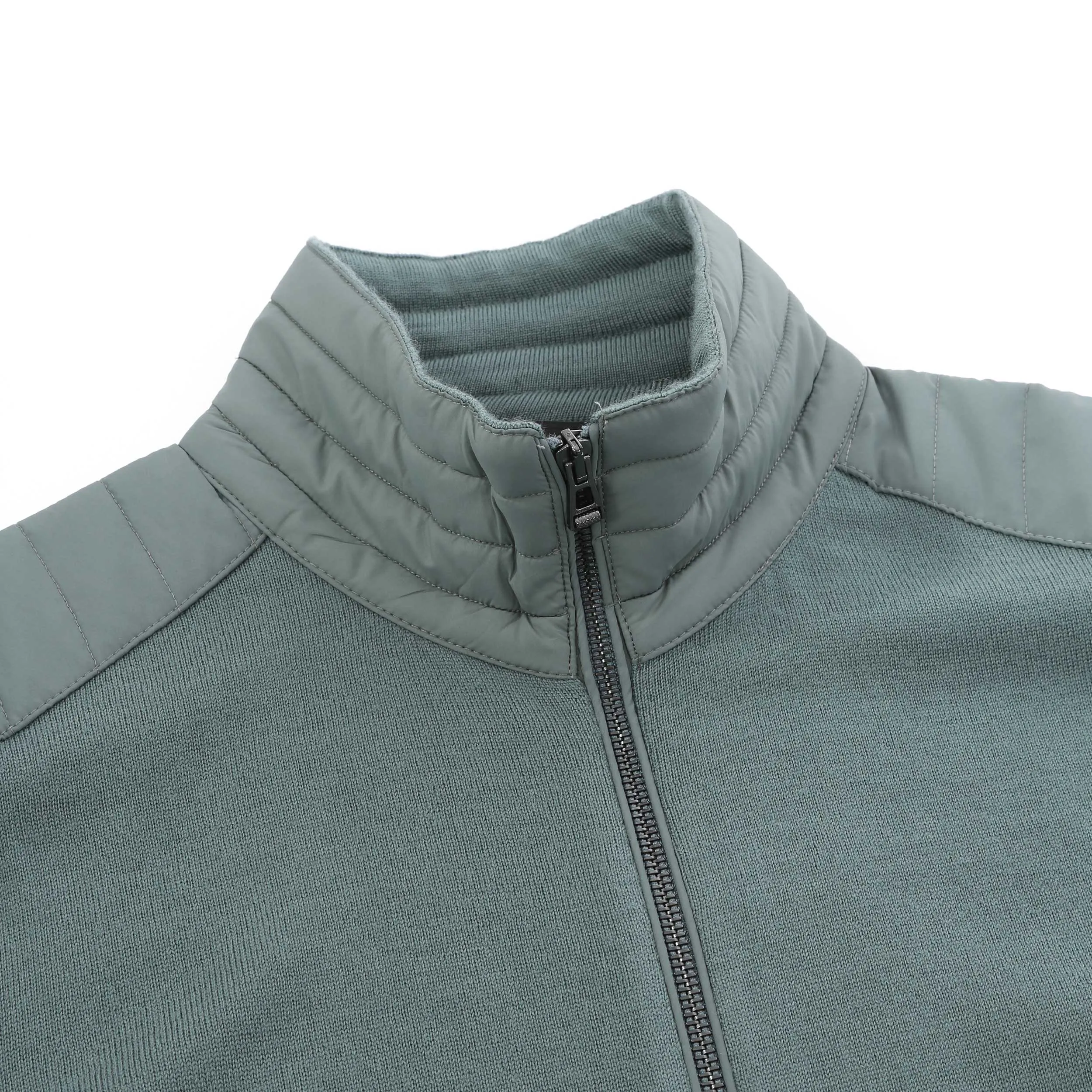 Belstaff Kelby Zip Cardigan in Mineral Green