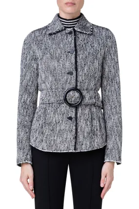 Belted Tweed Jacket