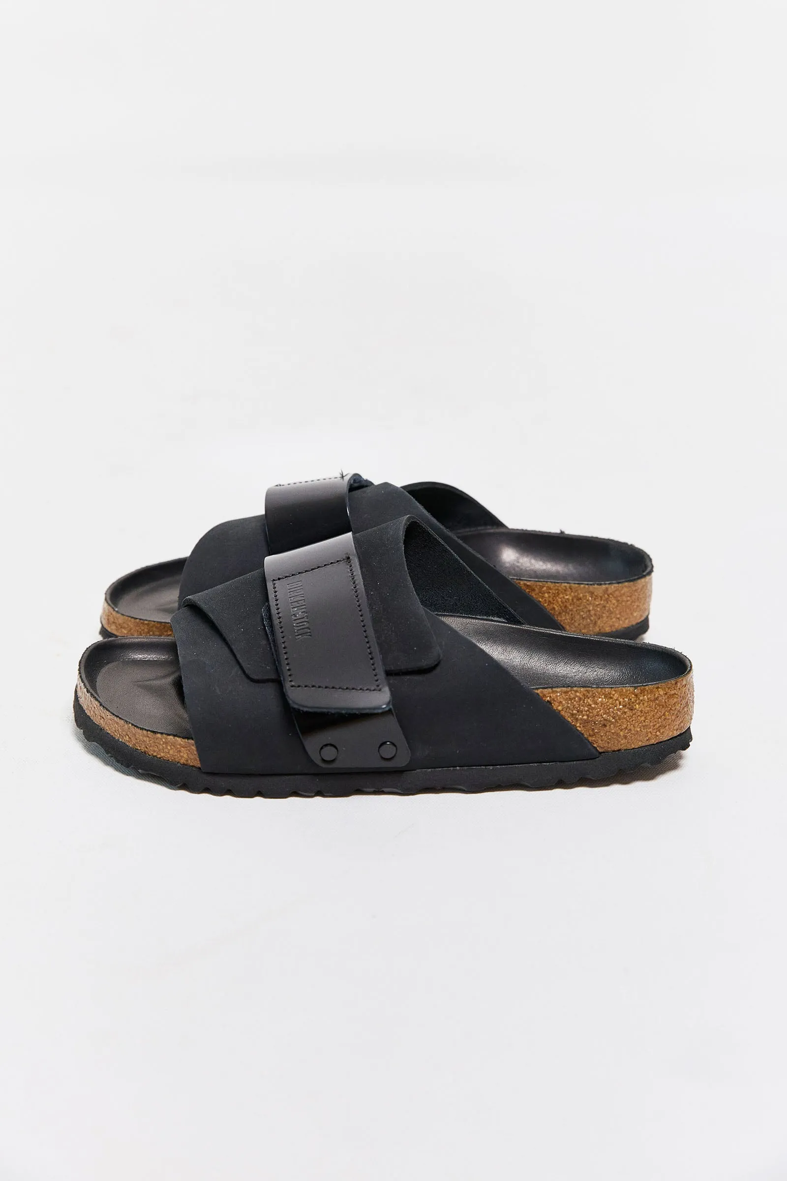 birkenstock kyoto high shine black nubuck leather