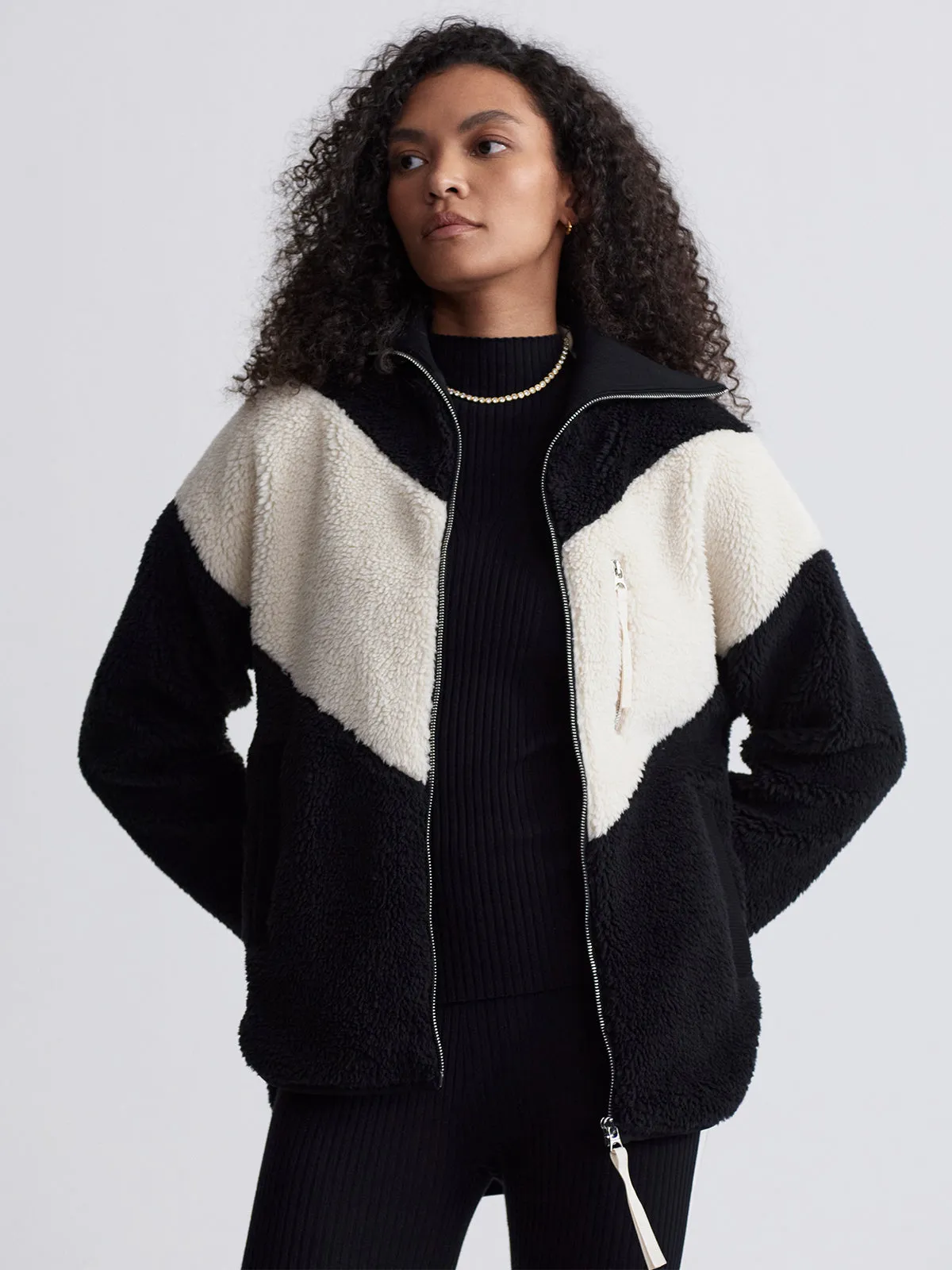 Black Corson Sherpa Jacket