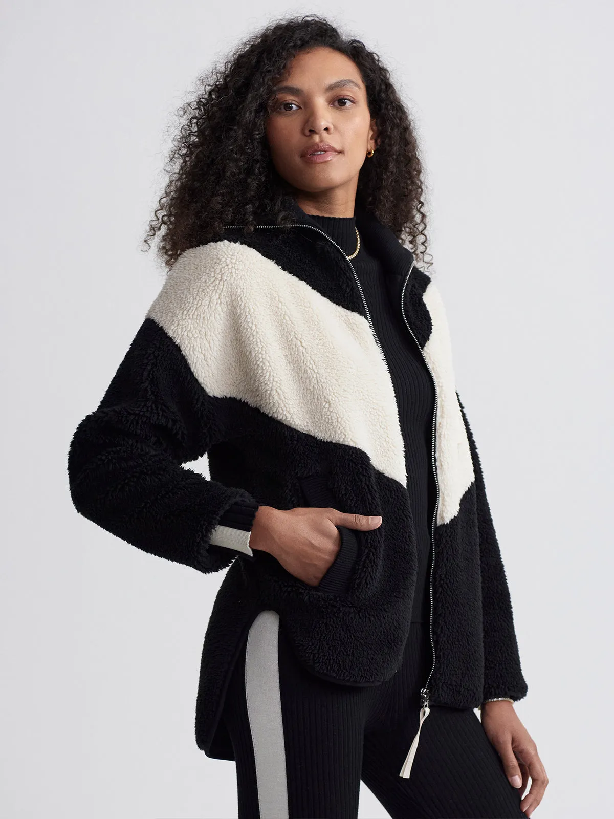 Black Corson Sherpa Jacket