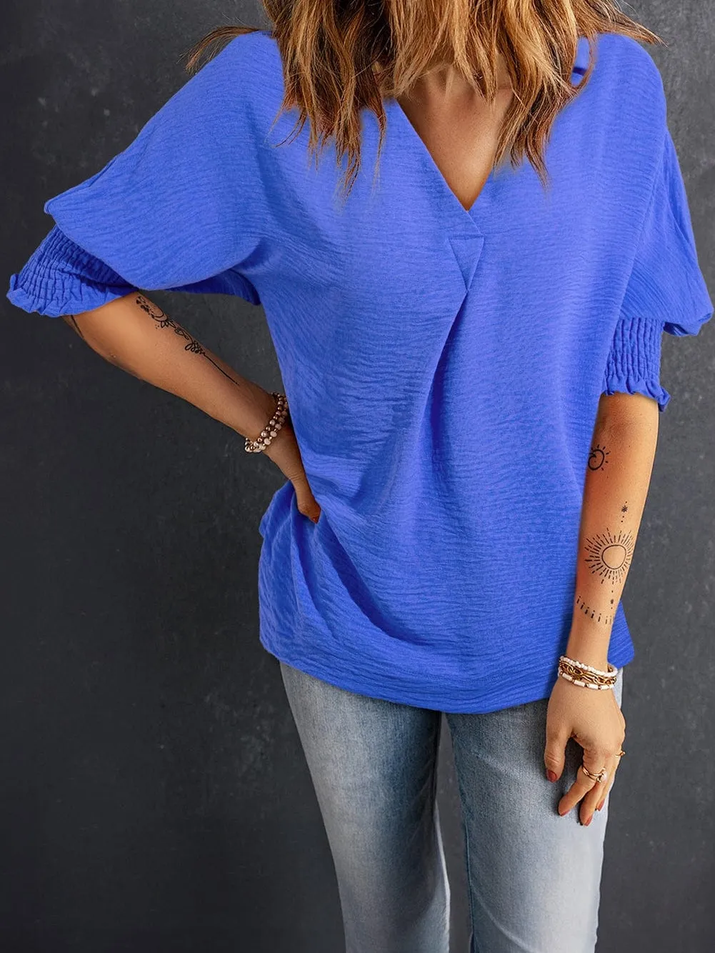 Boho Chic Short Sleeve Top