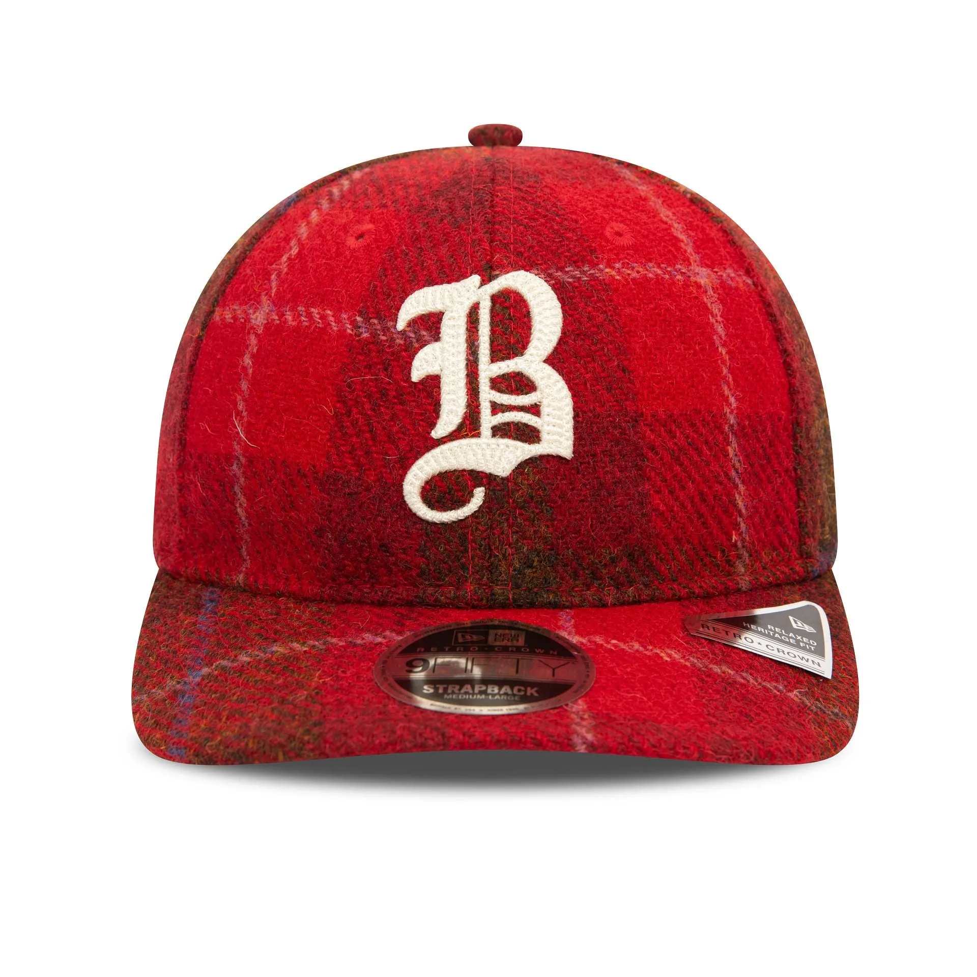 Boston Braves MLB Harris Tweed Dark Red Retro Crown 9FIFTY Cap