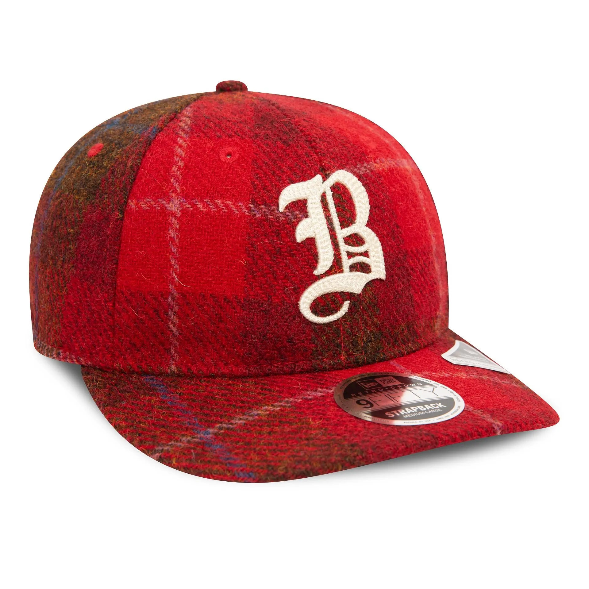 Boston Braves MLB Harris Tweed Dark Red Retro Crown 9FIFTY Cap