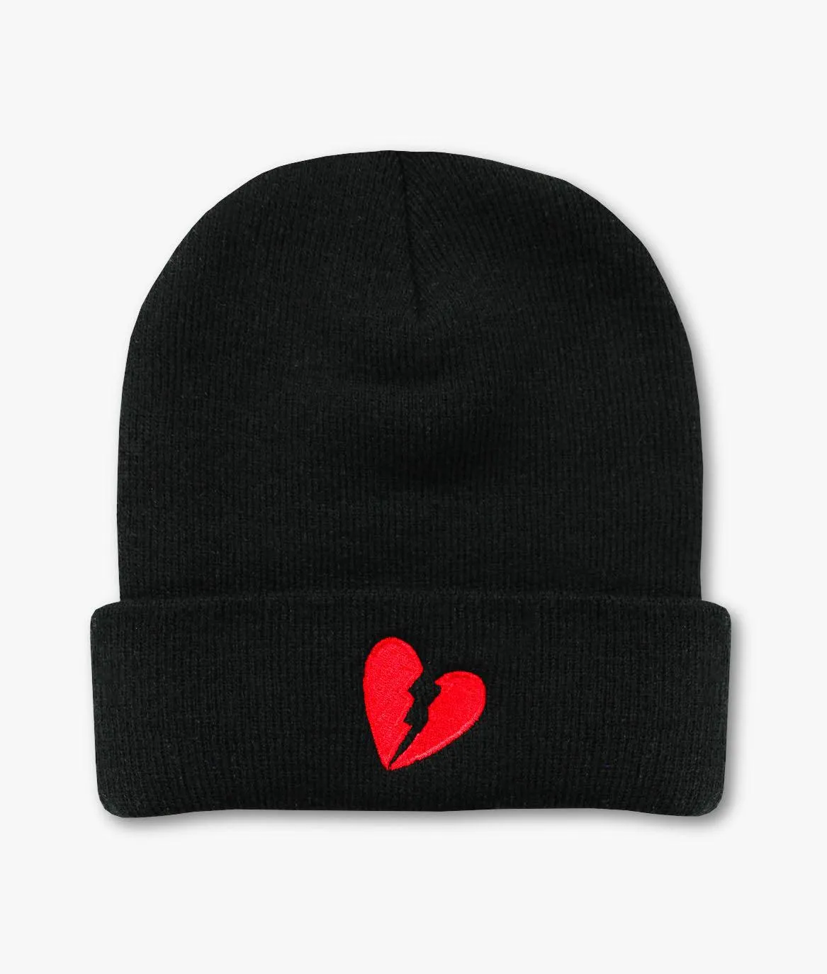 Broken Heart Embroidered Beanie