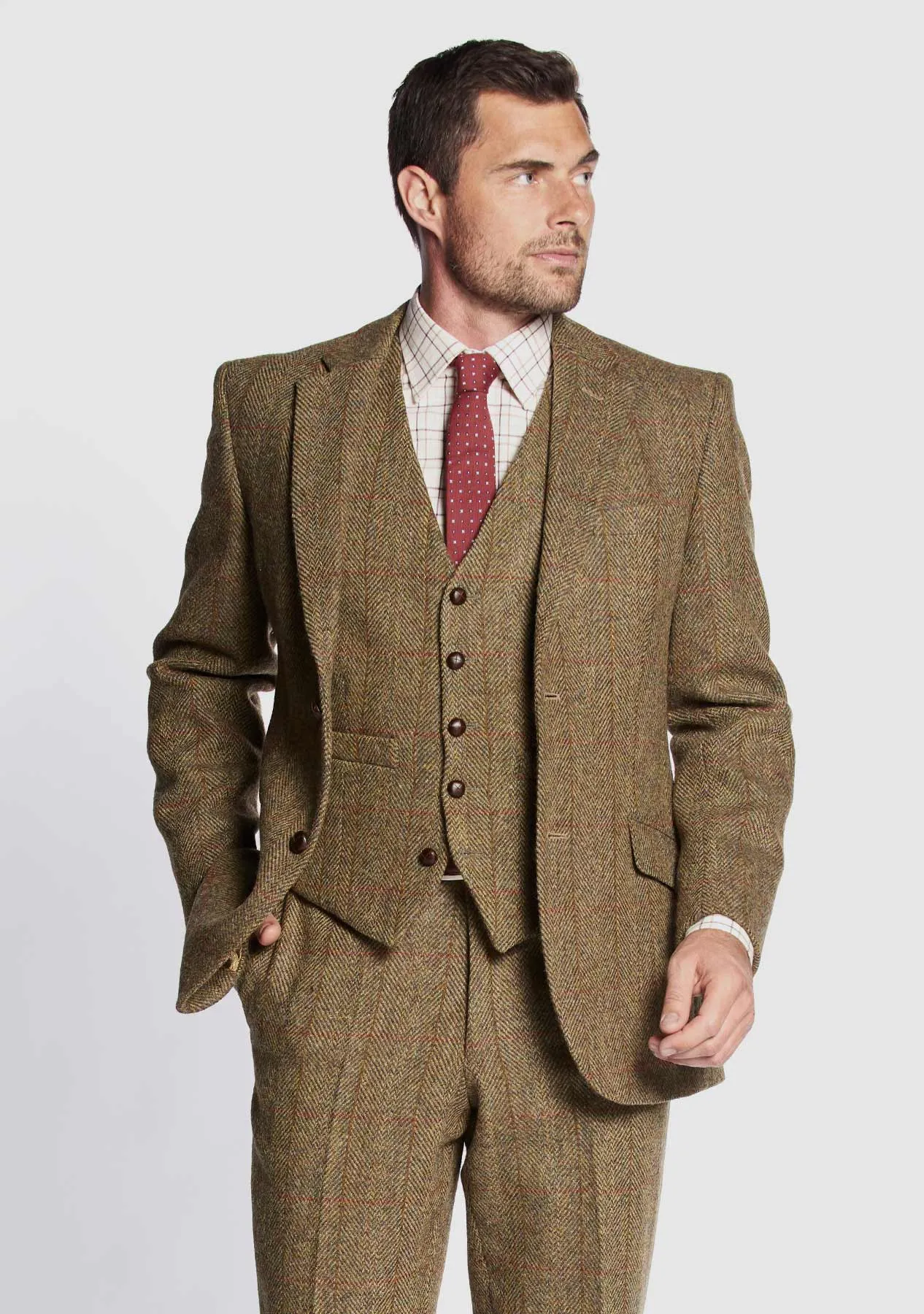 Bucktrout Mustard Multi Harris Tweed Patrick Jacket