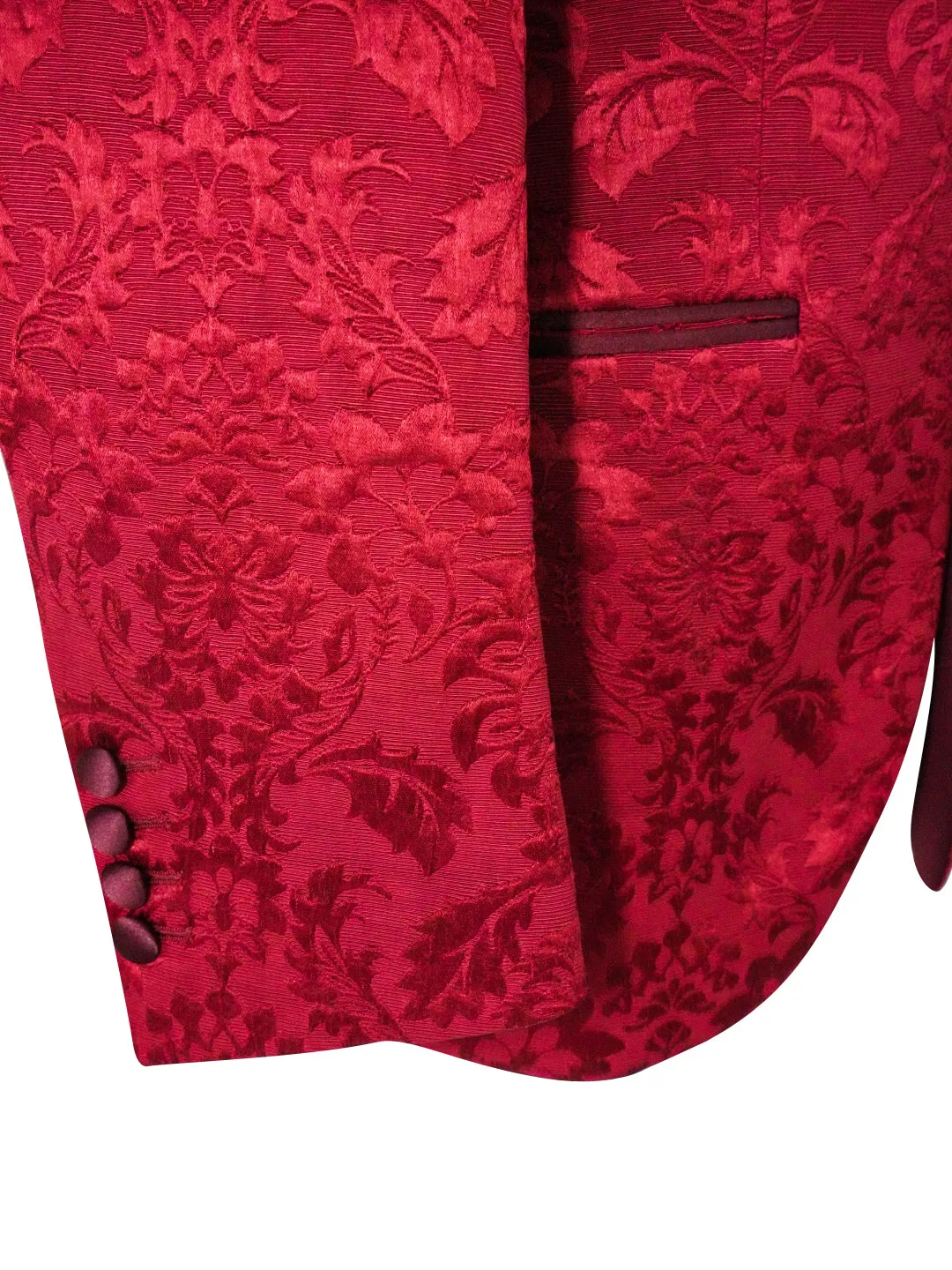 Burgundy Fiore Jacket