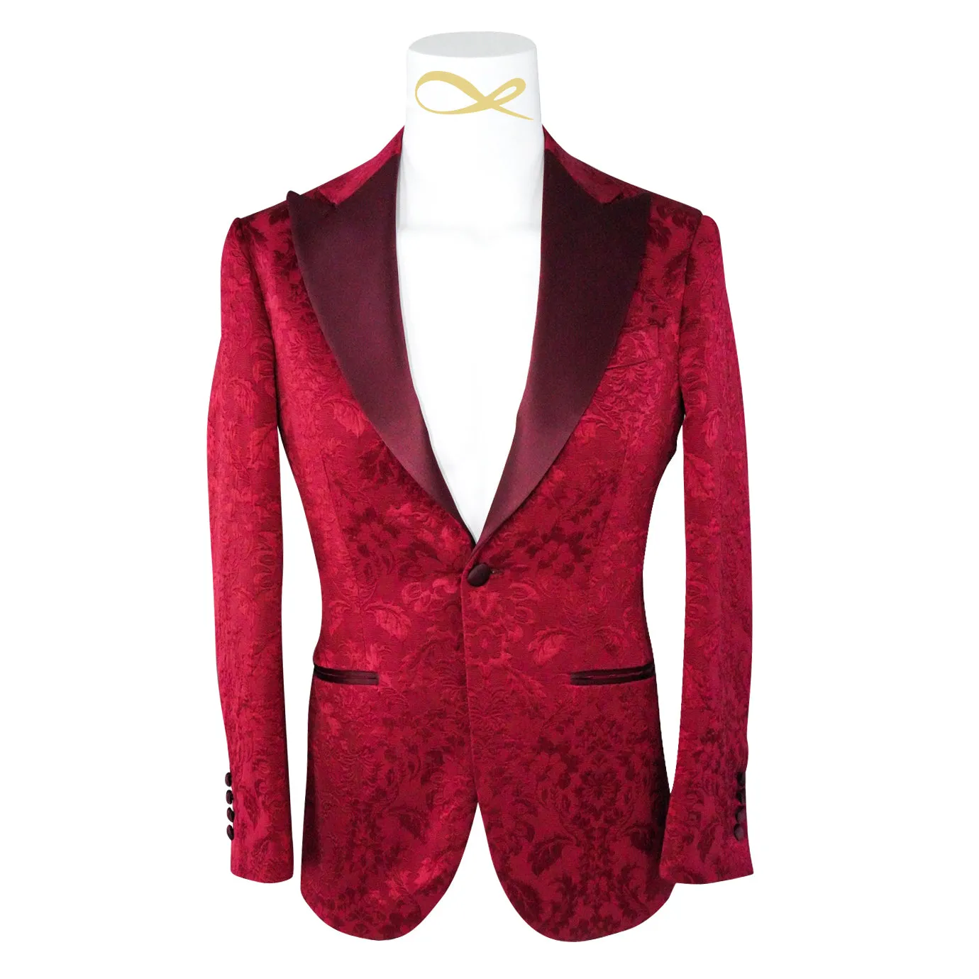 Burgundy Fiore Jacket