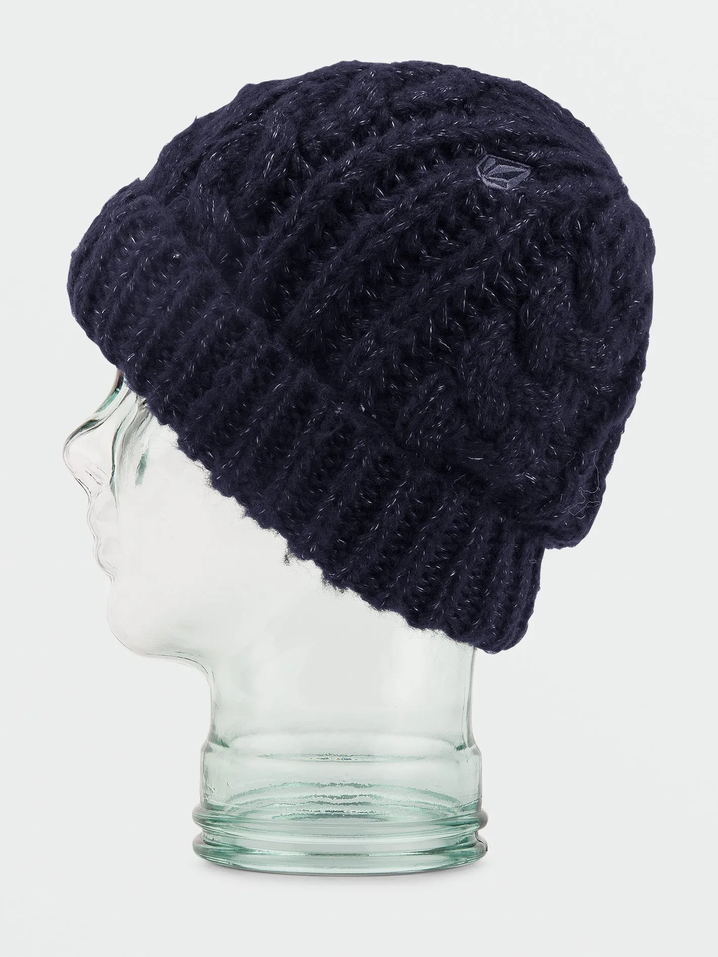 Cable Hand Knit Beanie - Black