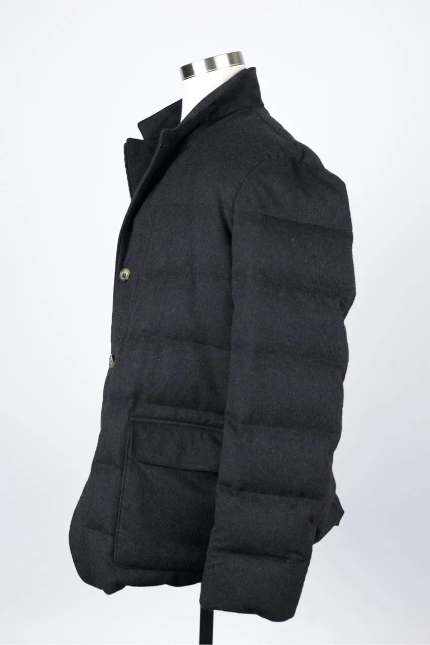 Cashmere-Wool Down Filled Jacket