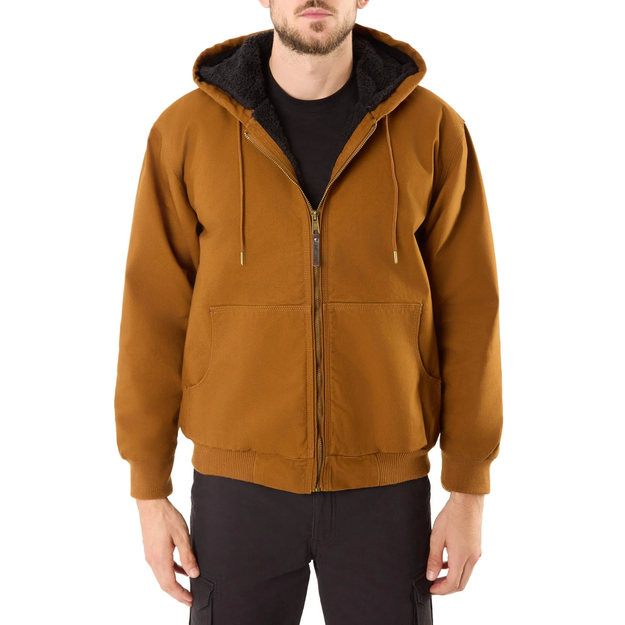 CG Classics Mens Sherpa Lined Duck Canvas Full Zip Jacket