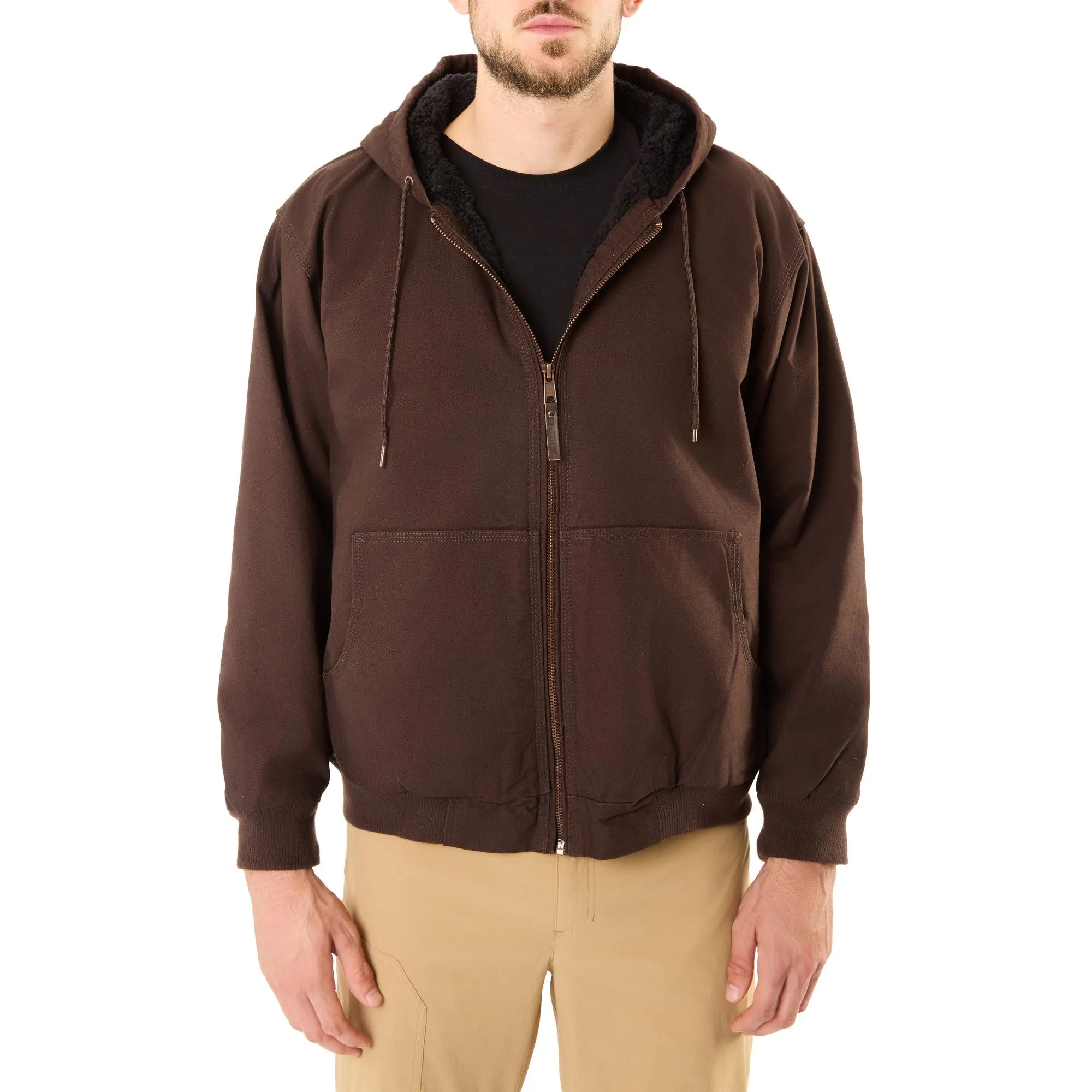 CG Classics Mens Sherpa Lined Duck Canvas Full Zip Jacket